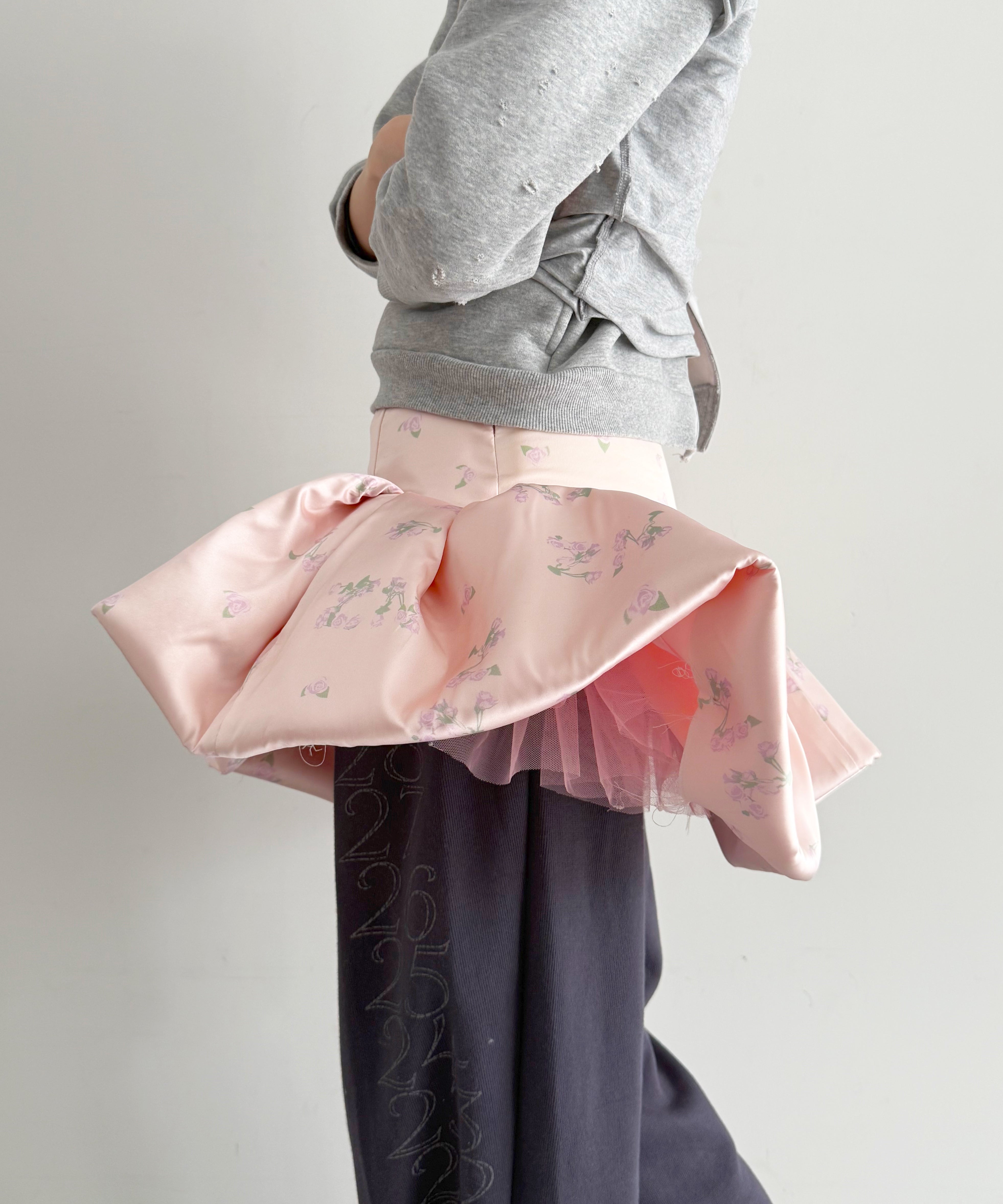 NATASHA ZINKO Bumster skirt "PINK"