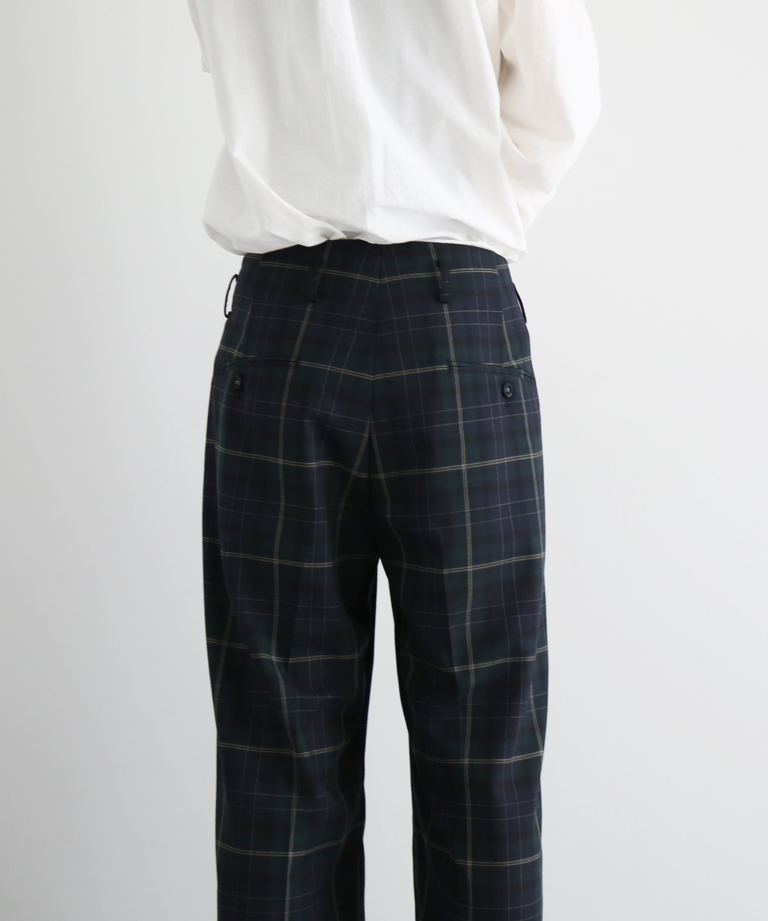 KAIKO Wide slacks "GREEN"