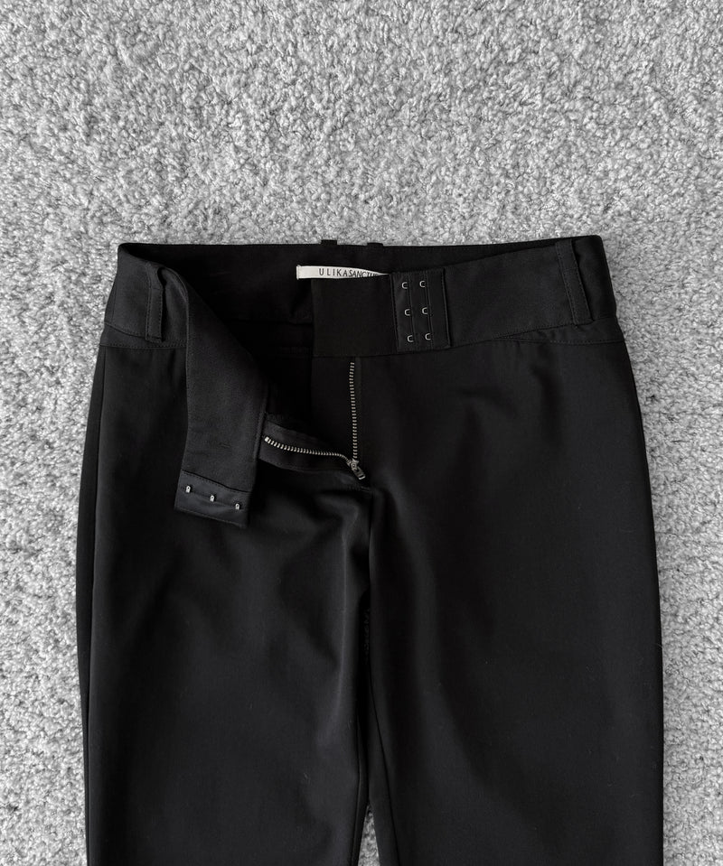 ULIKASANCTUS Brace straight pants "BLACK"