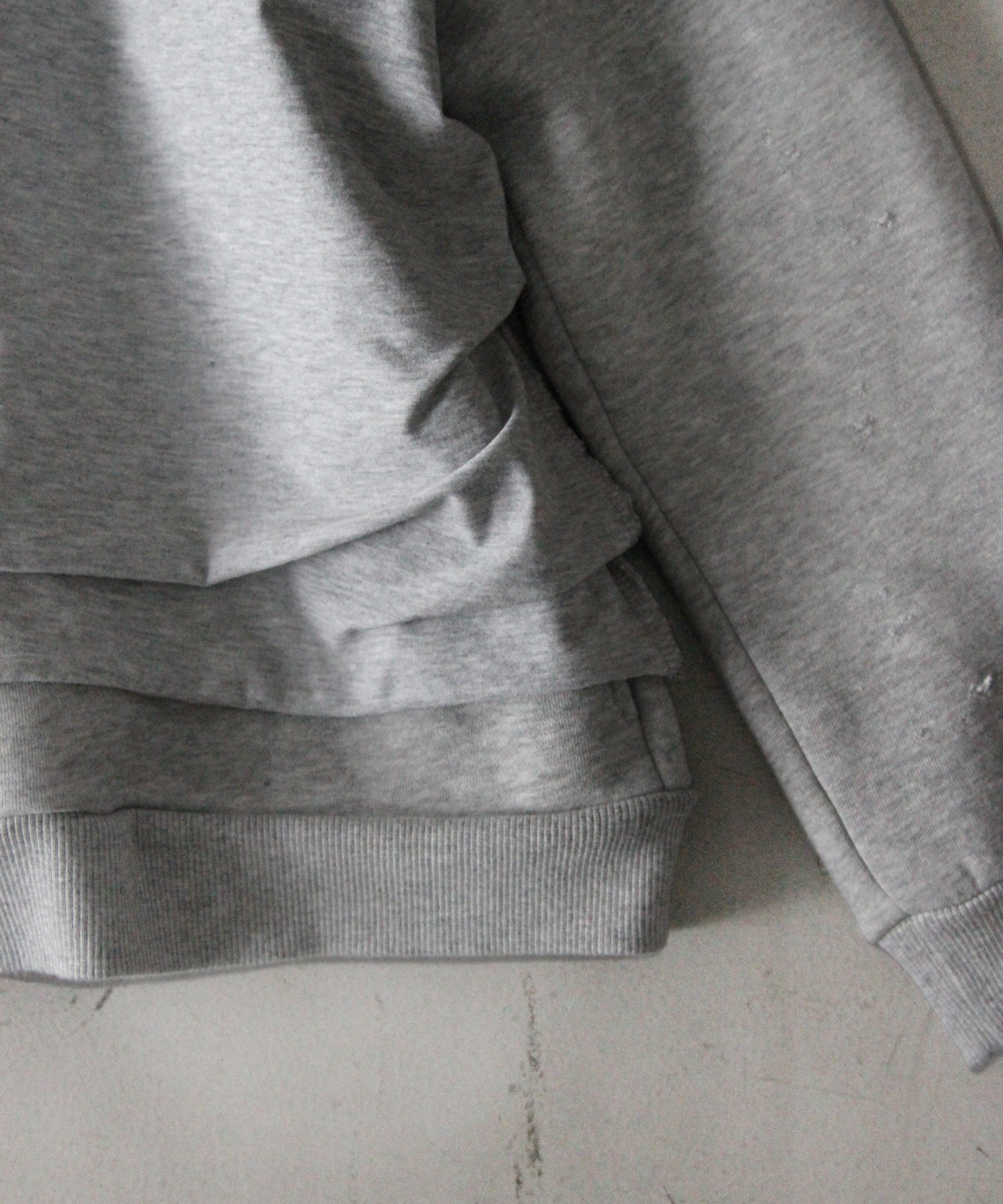 NATASHA ZINKO Multi layer t-shirt hoodie "GREY"