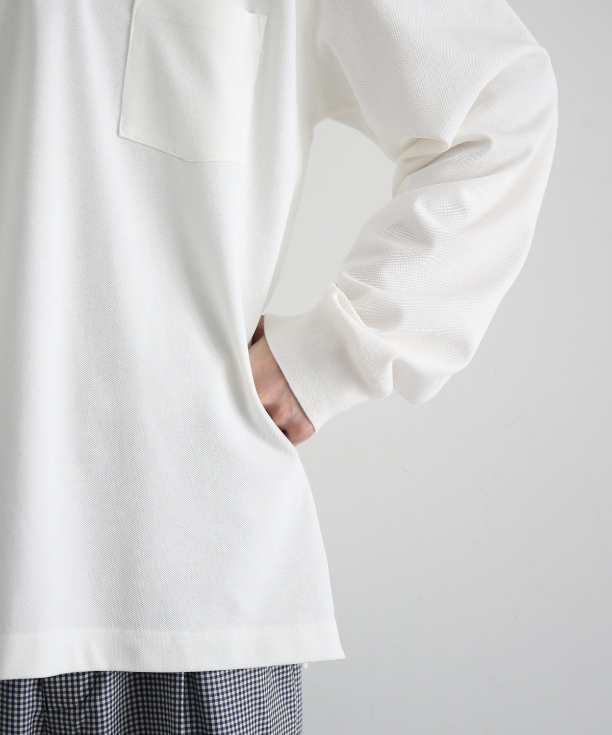 NEONSIGN Unfinished Polo "HCS" LS "OFF WHITE"