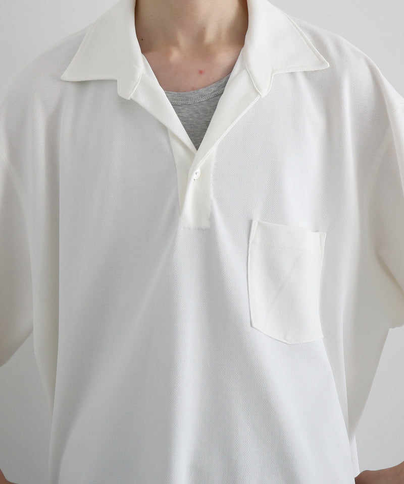 NEONSIGN Unfinished polo "hcs" "OFF WHITE"