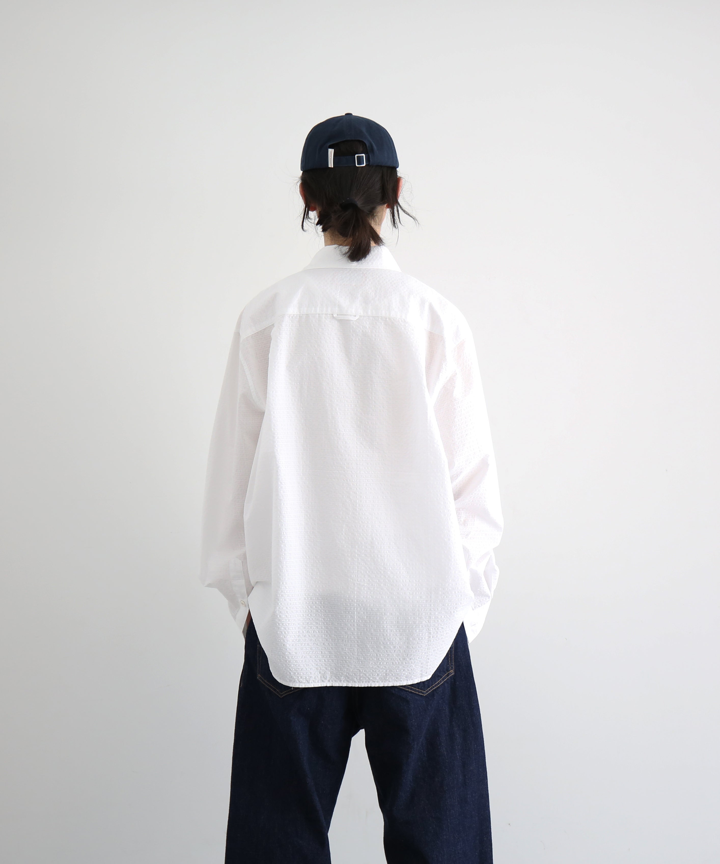 Laid.B Inside out pocket shirts "WHITE"