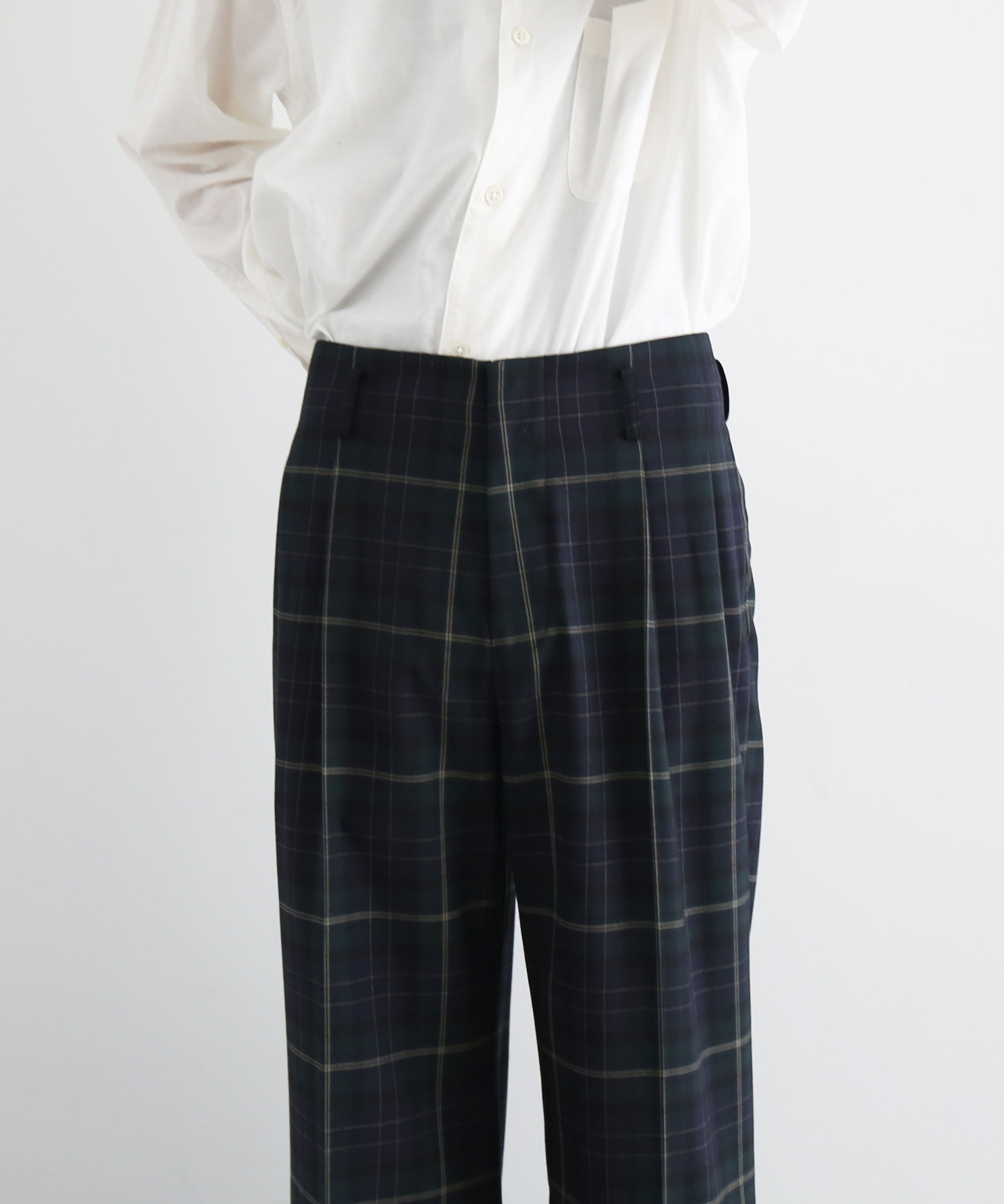 KAIKO Wide slacks "GREEN"