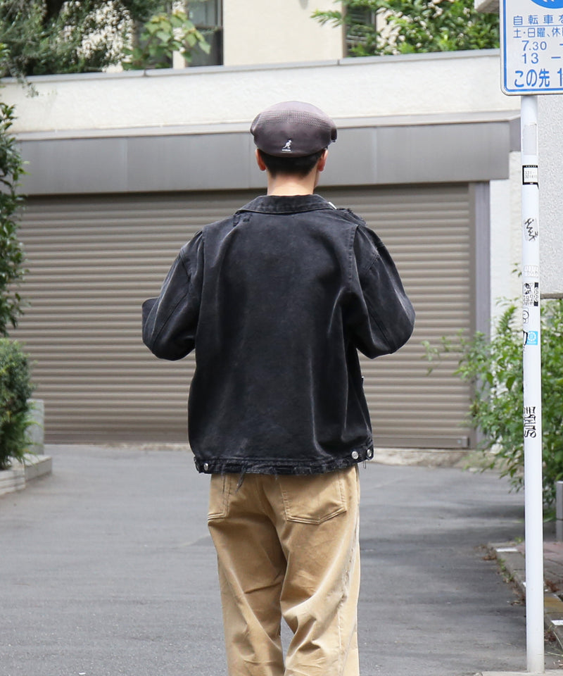 Basketcase Charms, work jacket "VINTAGE BLACK"