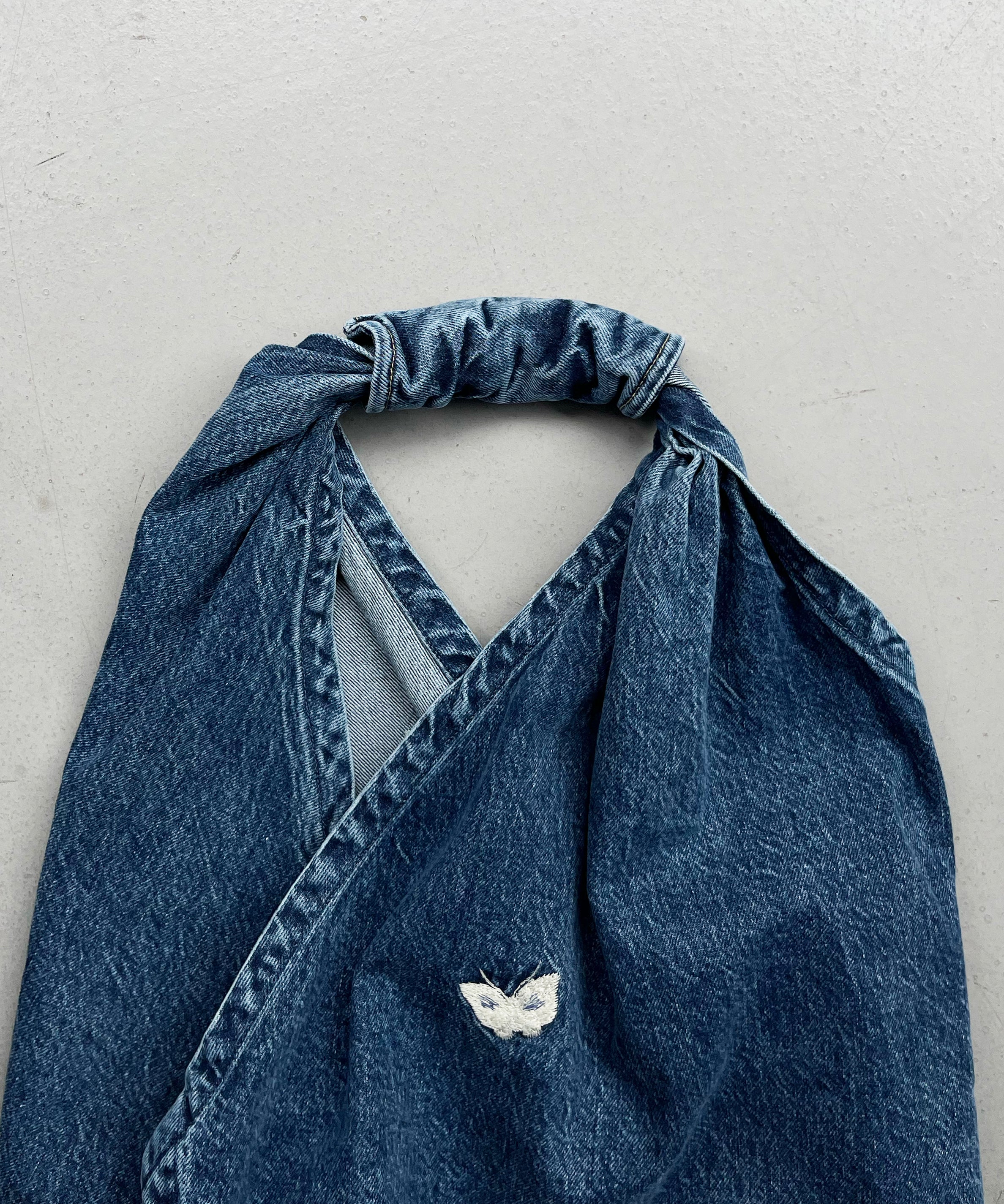 OUR LEGACY DRIP BAG "INDIGO BUTTERFLY"