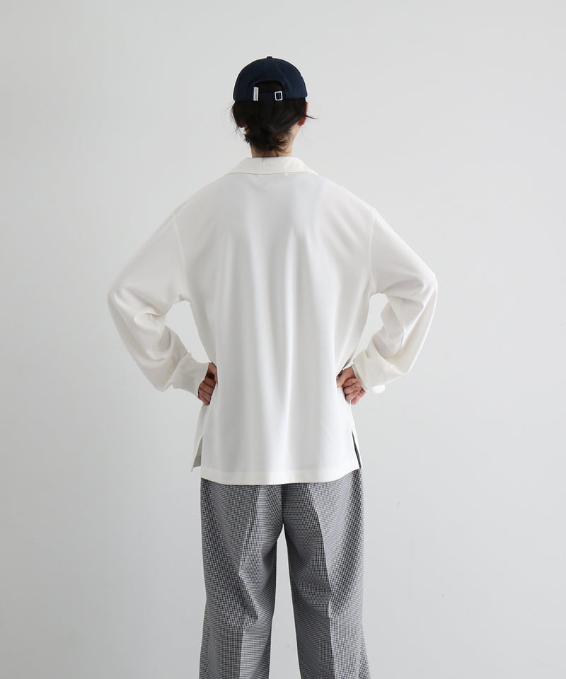 NEONSIGN Unfinished polo "hcs" ls "OFF WHITE"