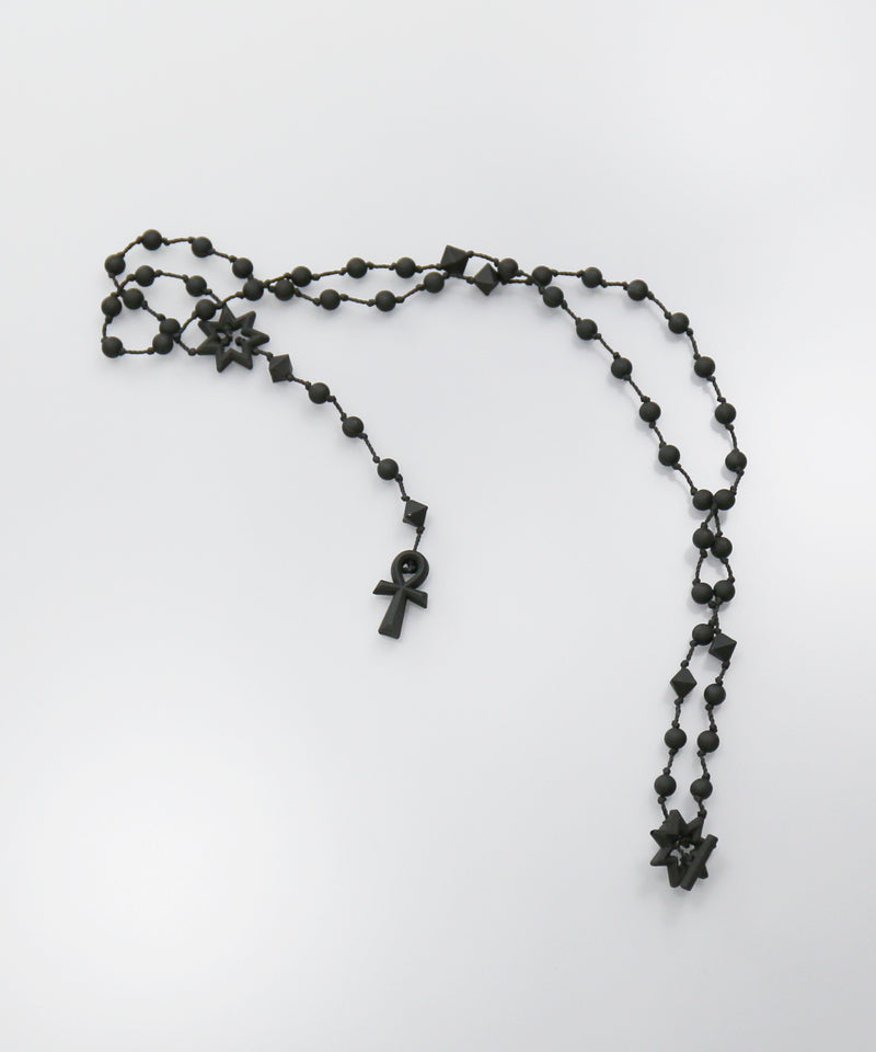FAF(FAKE AS FLOWERS) Akhara necklace "BLACK"