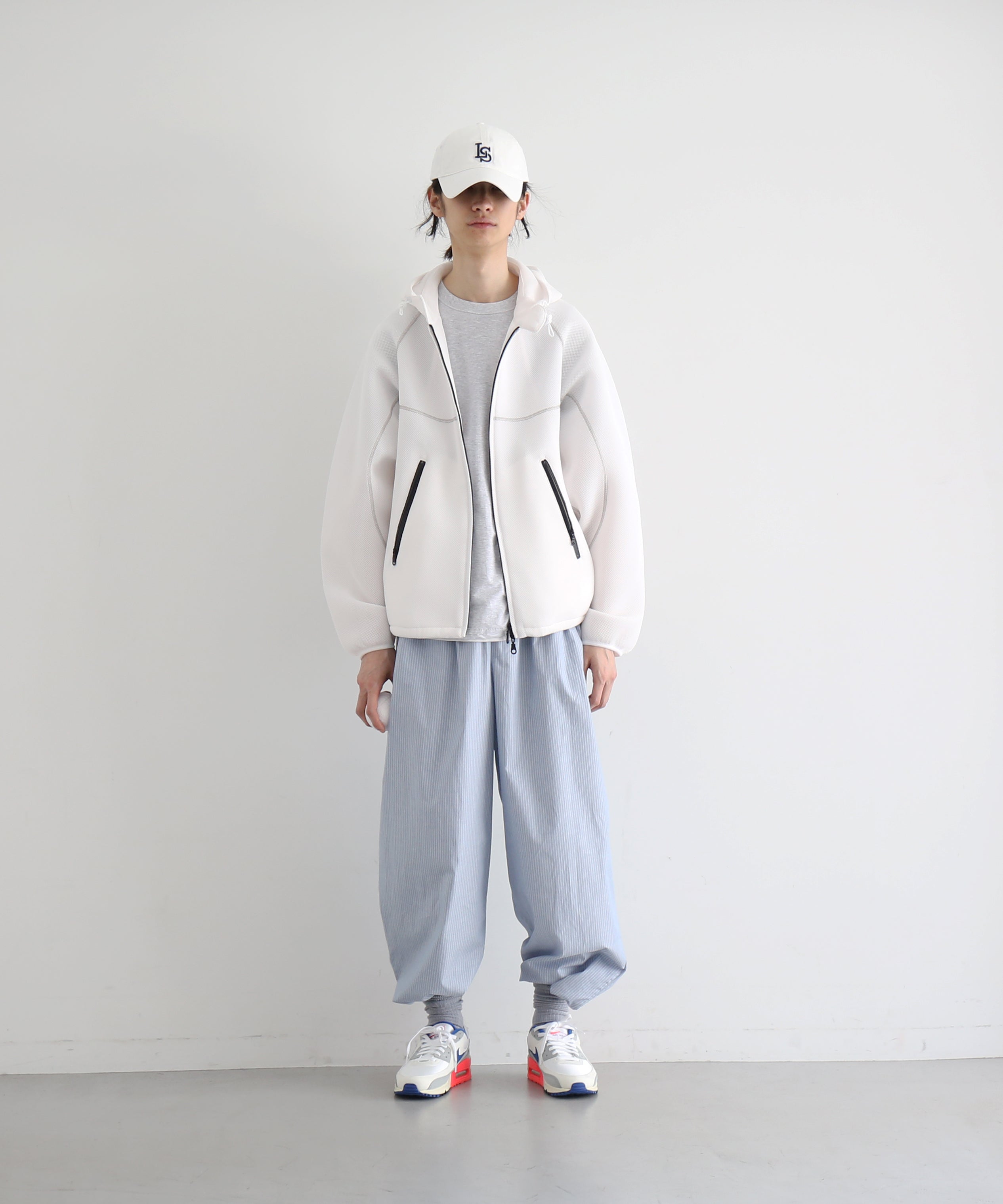 Laid.B "Oka" shell parka "WHITE"