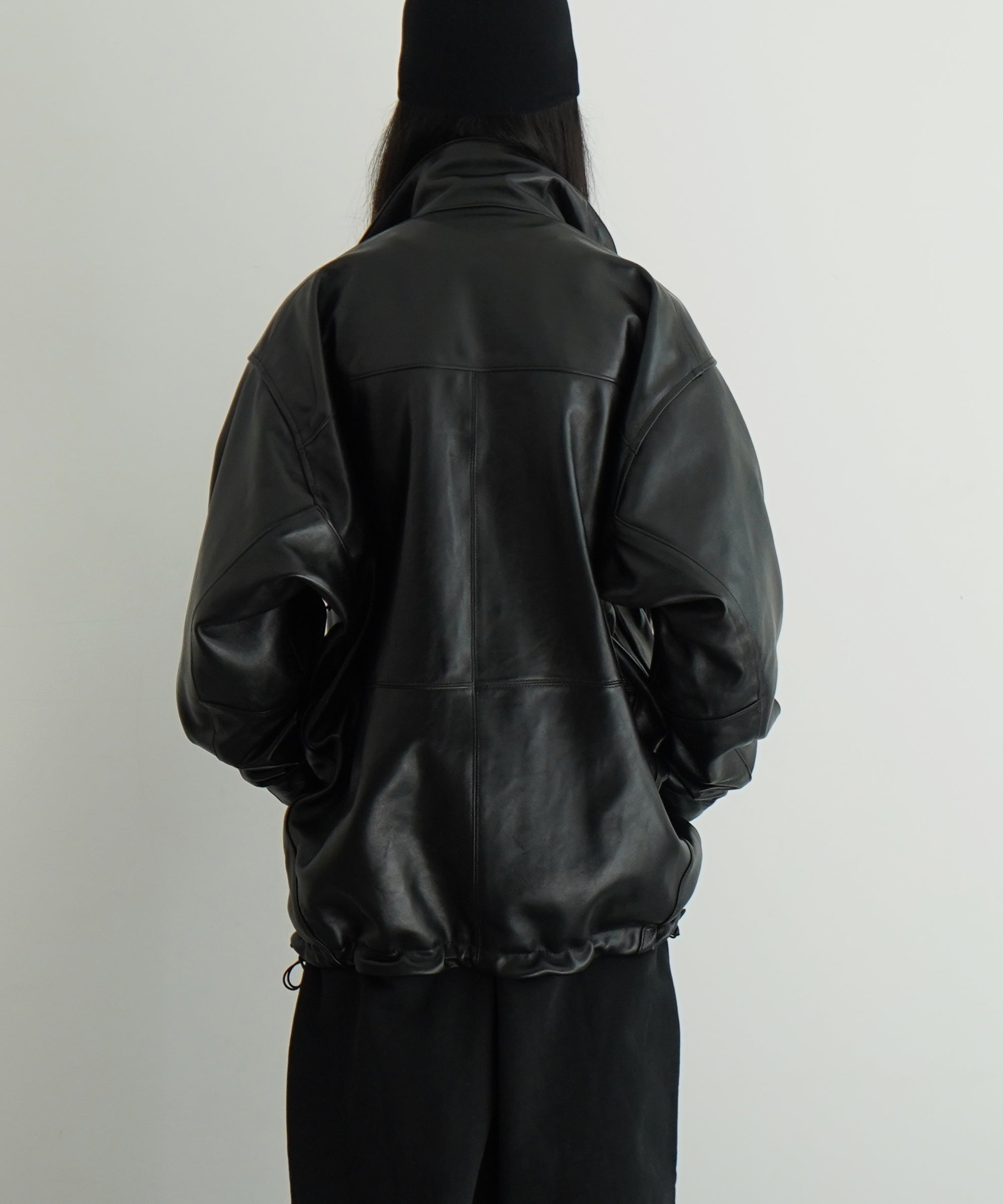 doublet LEATHER MOUNTAIN JACKET "BLACK"