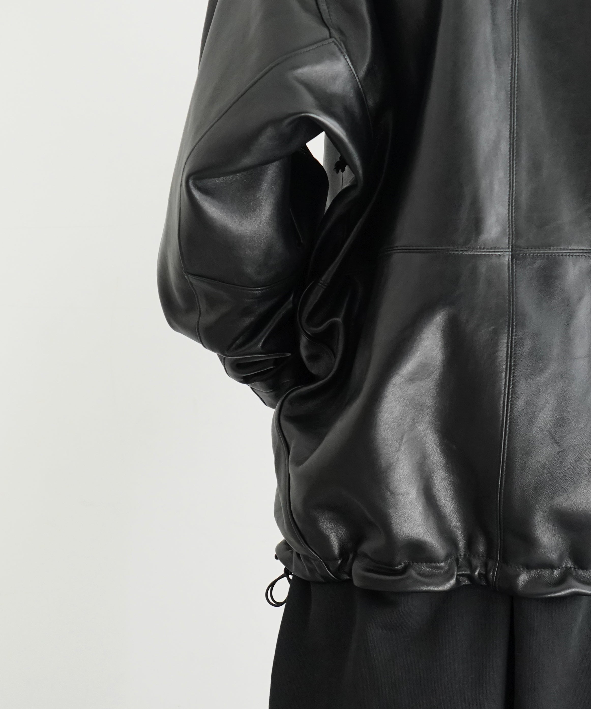 doublet LEATHER MOUNTAIN JACKET "BLACK"