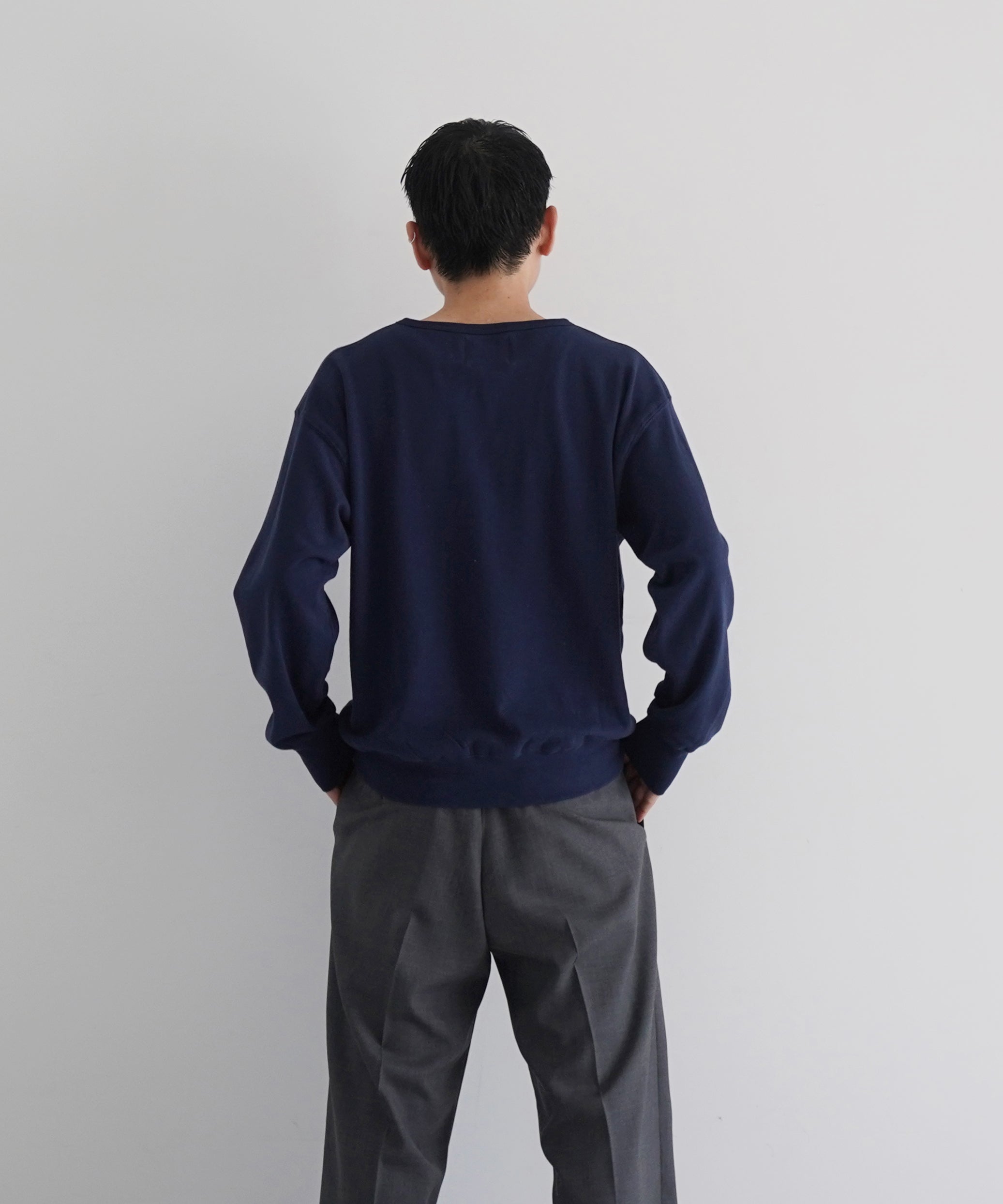 KAIKO Crew neck sweat "NAVY"