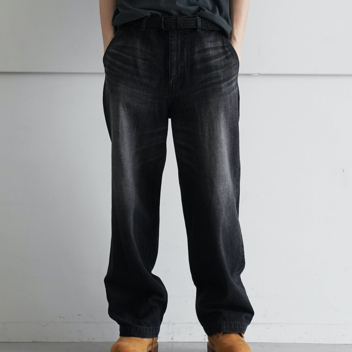 order loose denim pants used 