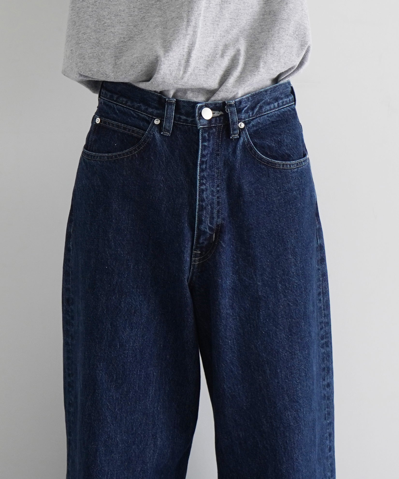 REVERBERATE Denim pants "SAX BLUE"