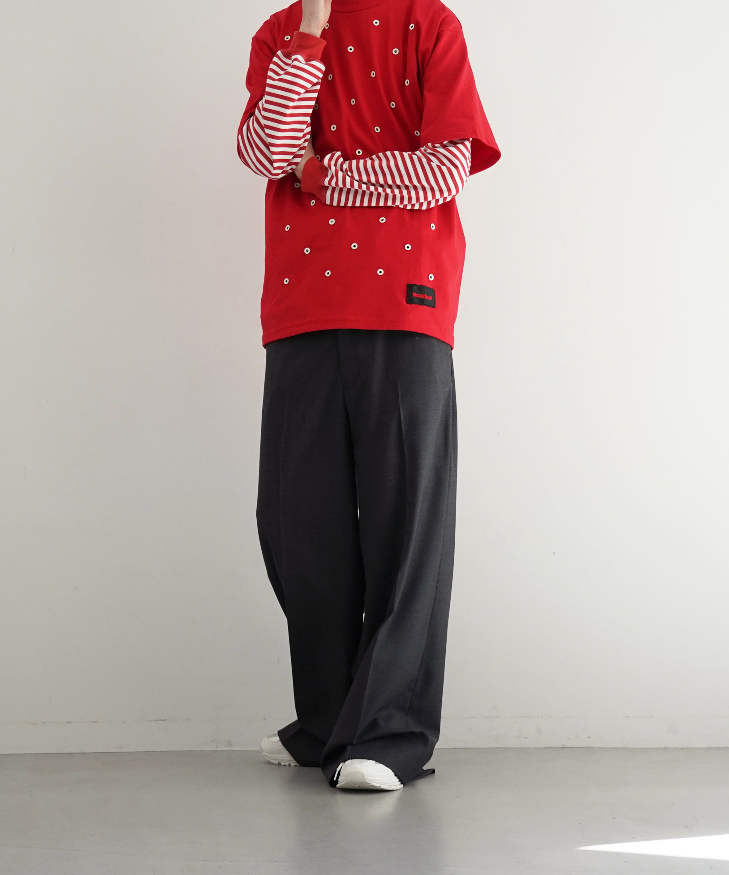 【EXCLUSIVE】NEONSIGN Anatomic straight slacks "CHARCOAL"