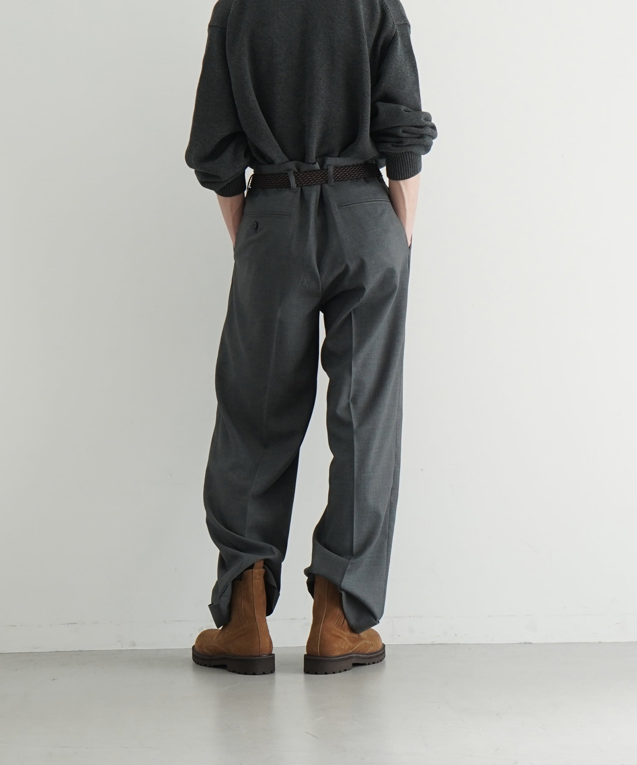 KAIKO【カイコー】wool wide slacks 