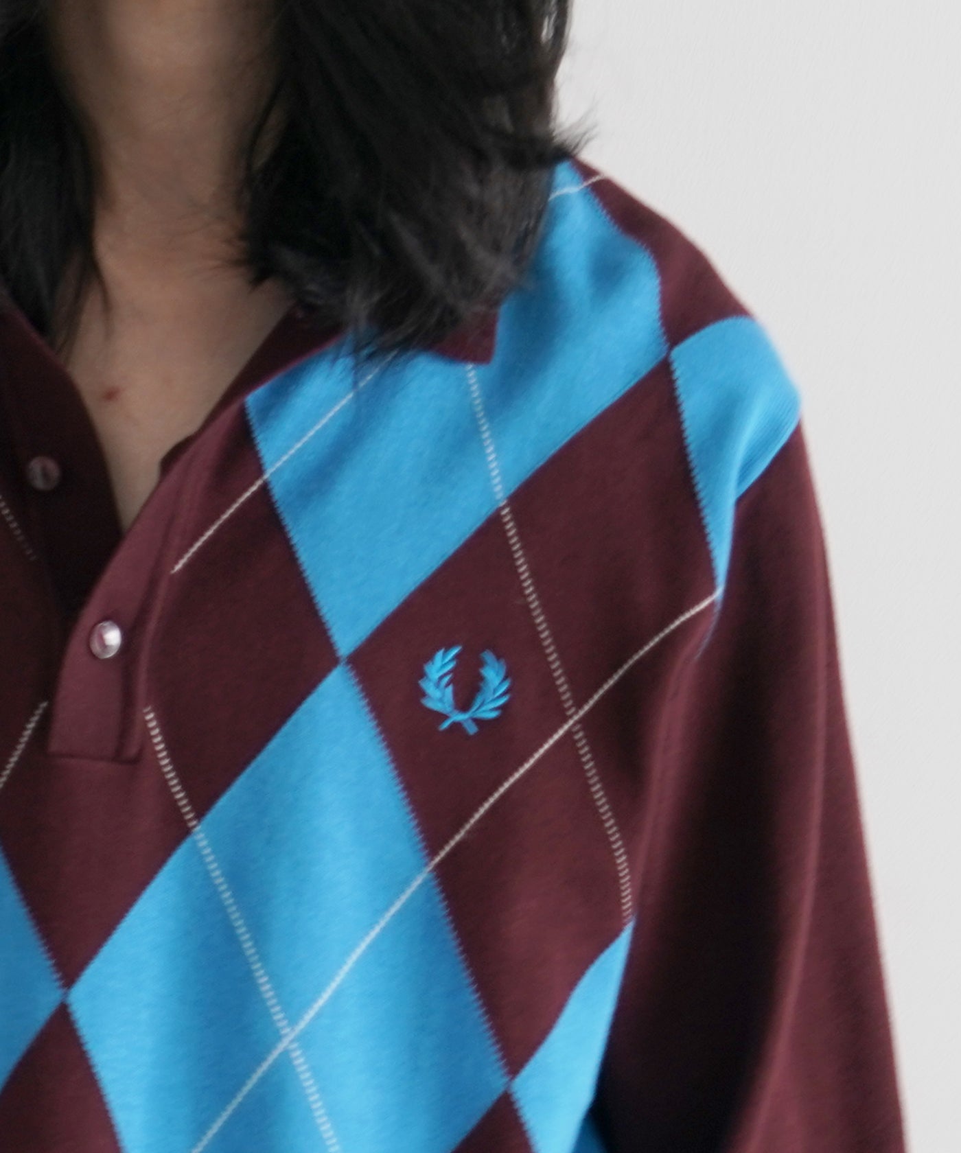 FRED PERRY フレッドペリー Argyle Panel Knitted DSC00481_034ecc1a-cbe7-49e4-