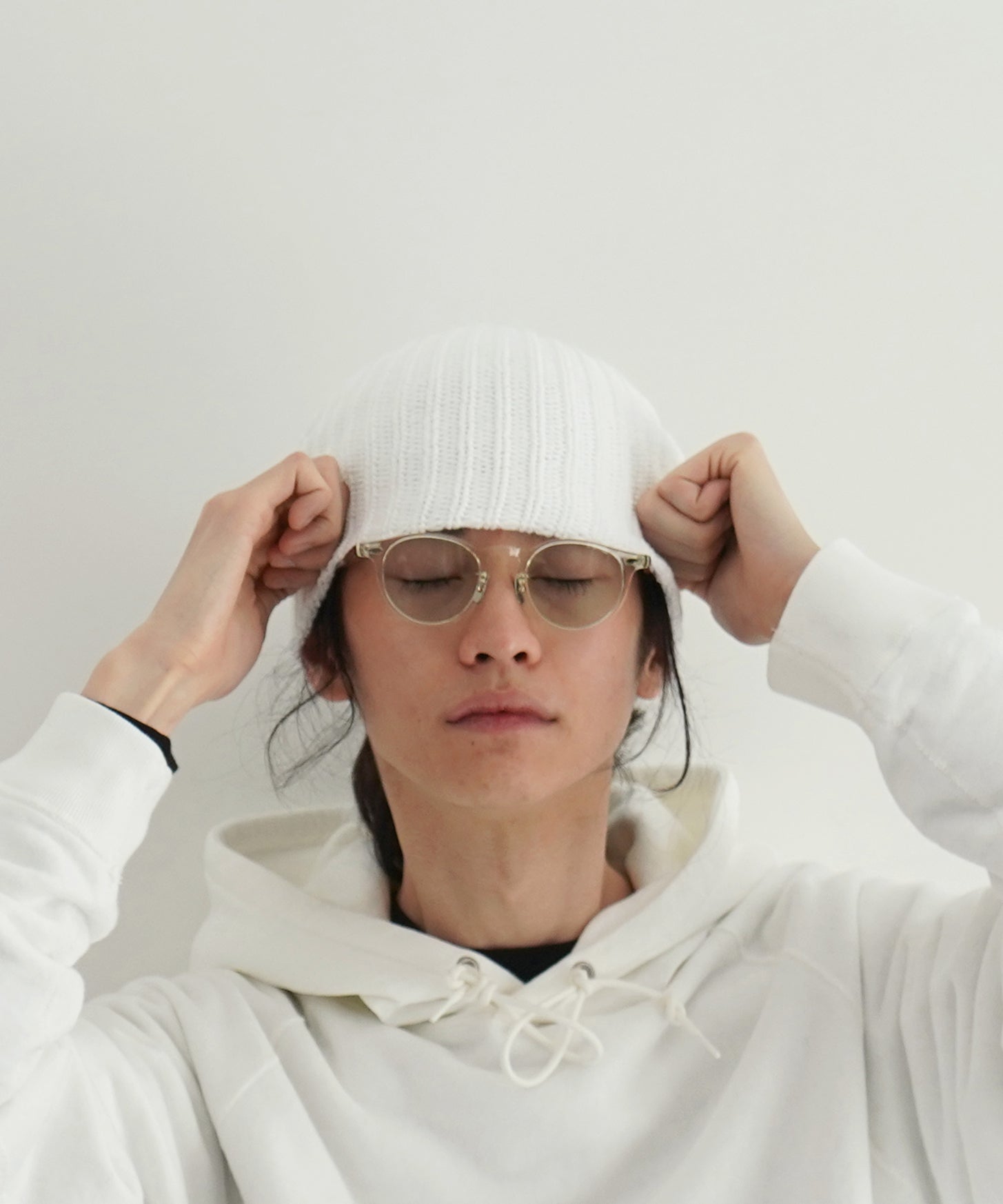 NOCHINO OPTICAL "Tsukiyomi" "#5 CITRON & AMBER × LSMOKE GREEN"