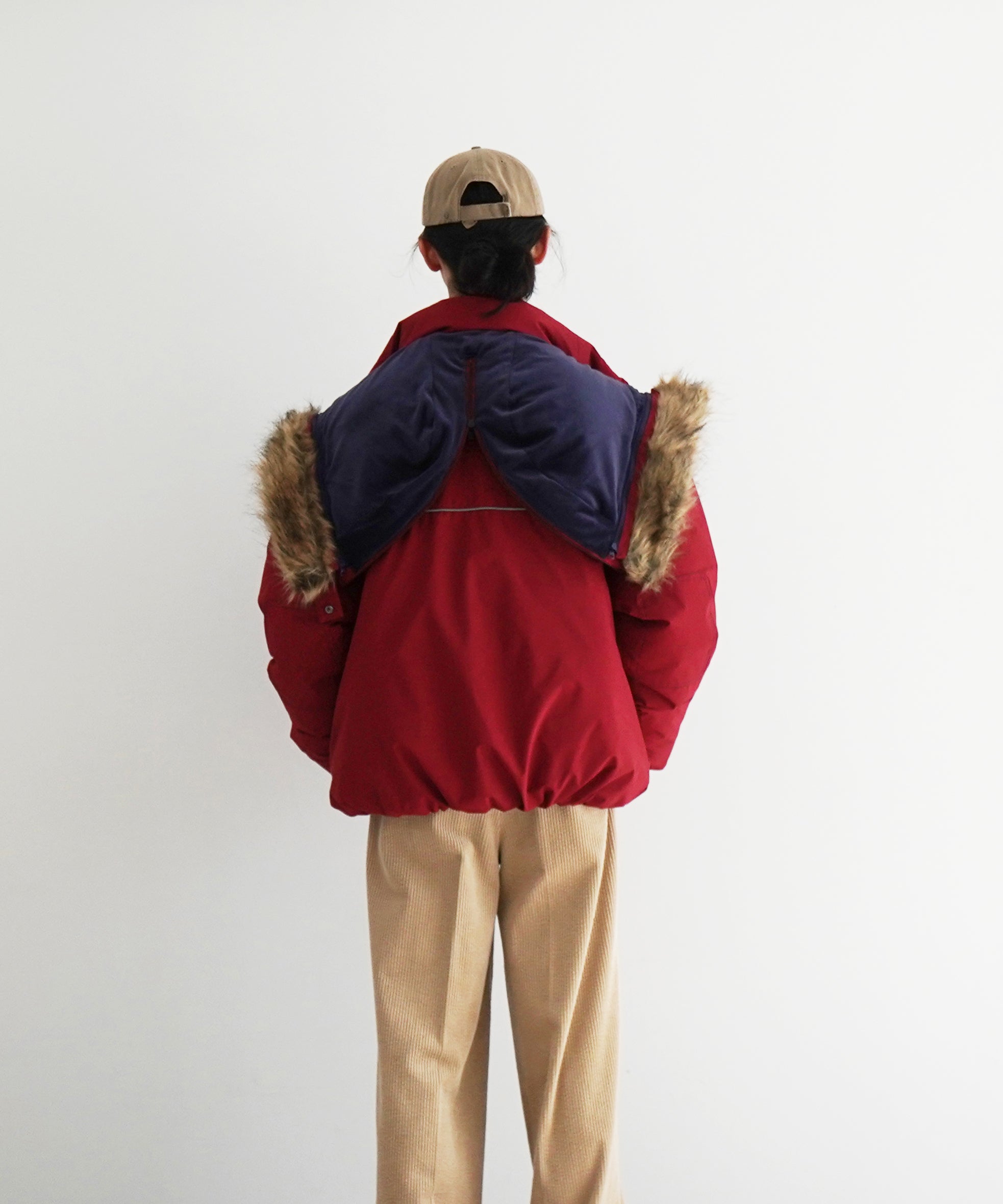 Evisen Skateboardsゑ 3-way n3b evi down jacket "RED"