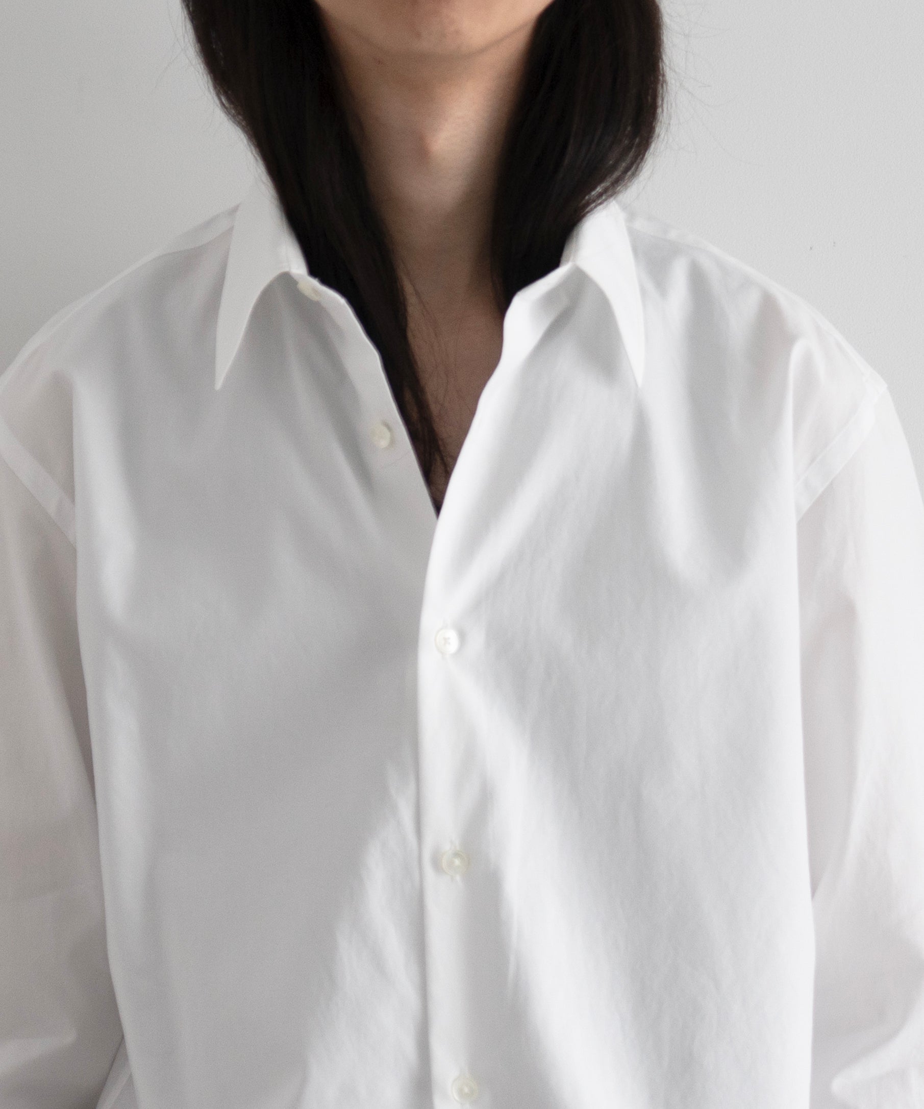 AURALEE【オーラリー】Washed finx twill slim shirt 