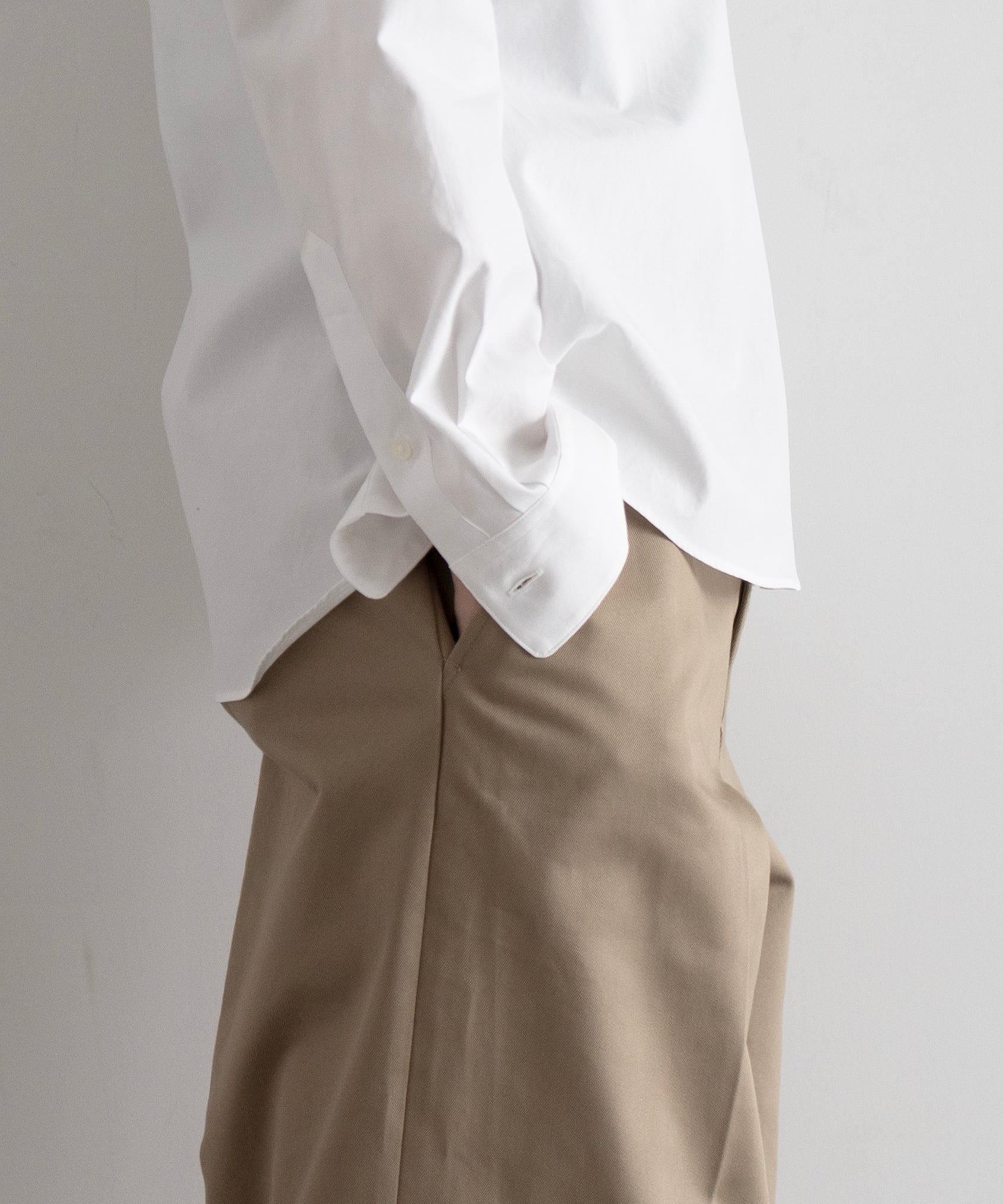 AURALEE【オーラリー】Washed finx twill slim shirt 