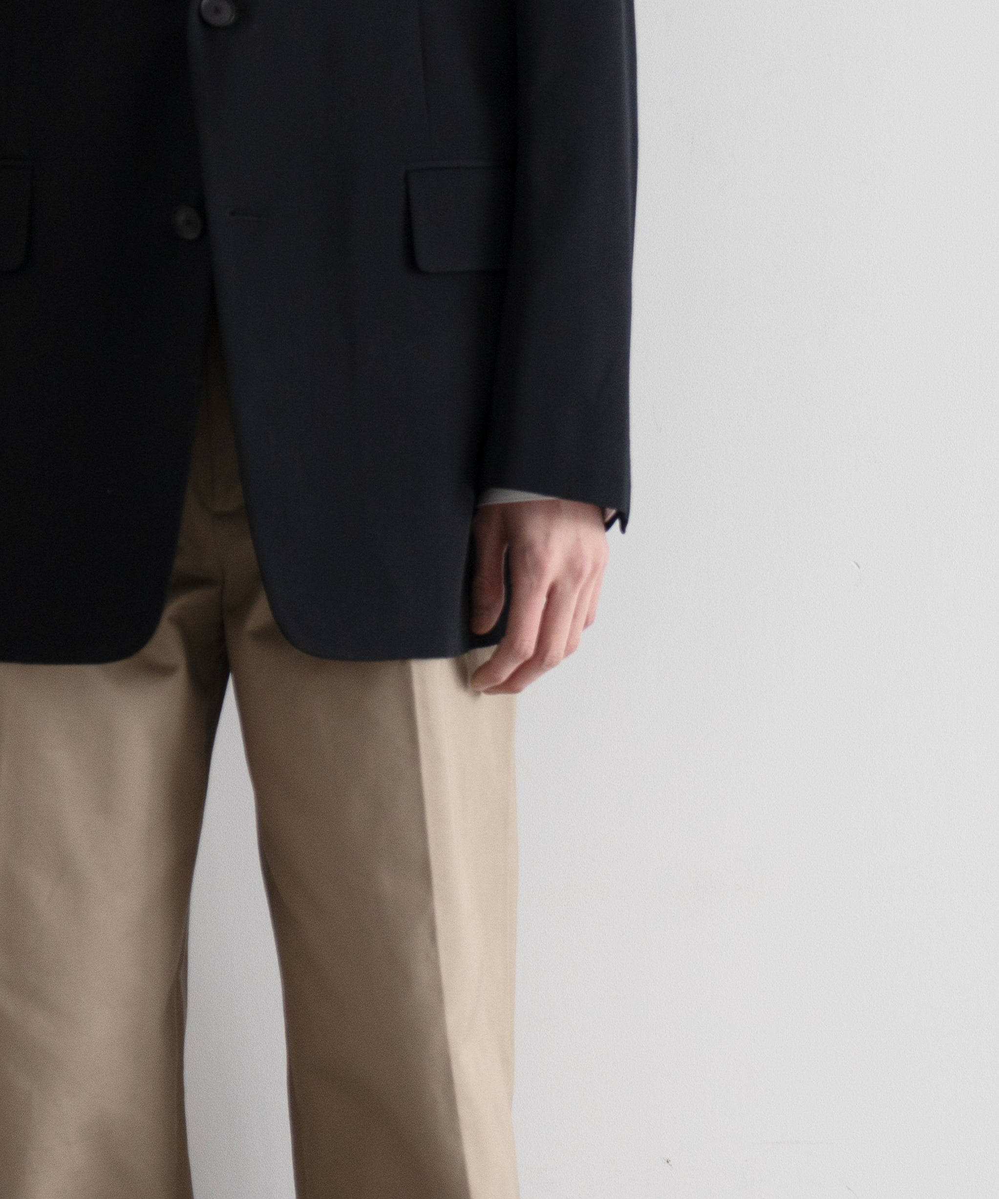 AURALEE Light wool max gabardine jacket "TOP BLACK"