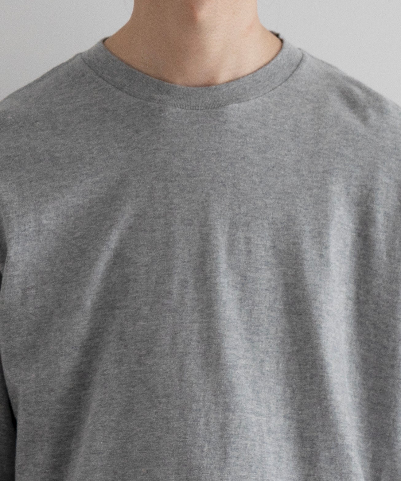 AURALEE Seamless l/s  tee "TOP GRAY"