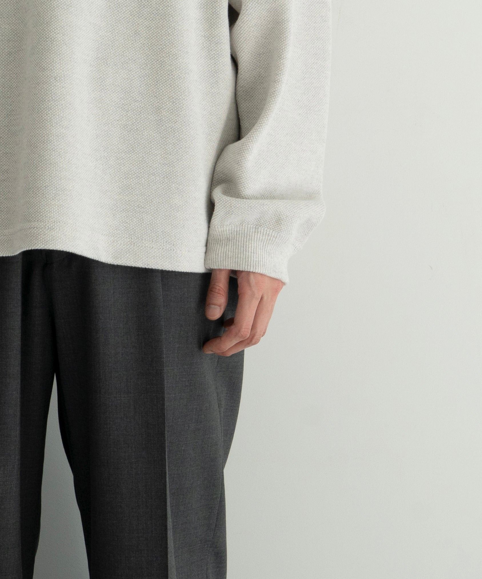 ハグオーワー⭐︎コットンウールジレ新品 crepuscule【クレプスキュール】Co/ra moss stitch P/O 