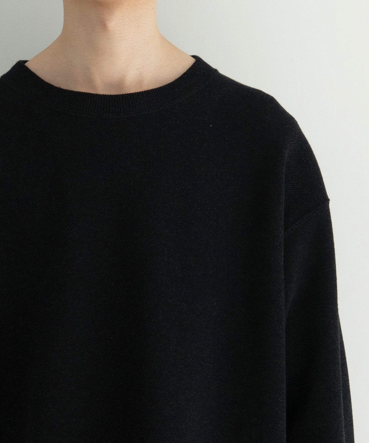 crepuscule Co/ra moss stitch P/O "BLACK"