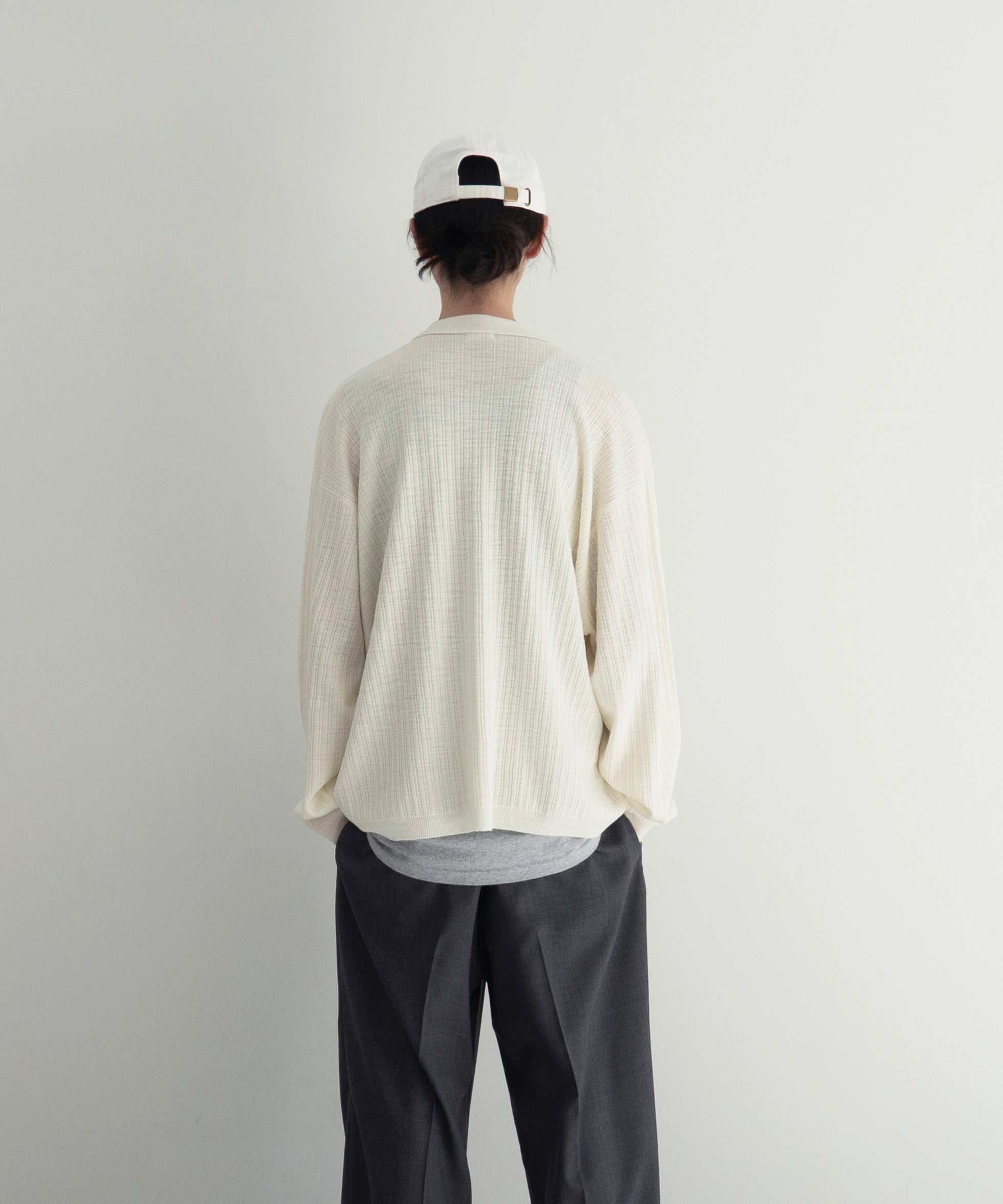 crepuscule【クレプスキュール】Crepe knit shirt 