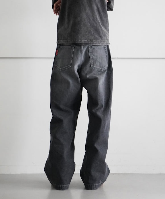 NEONSIGN Loose Denim Pants "BLACK USED"