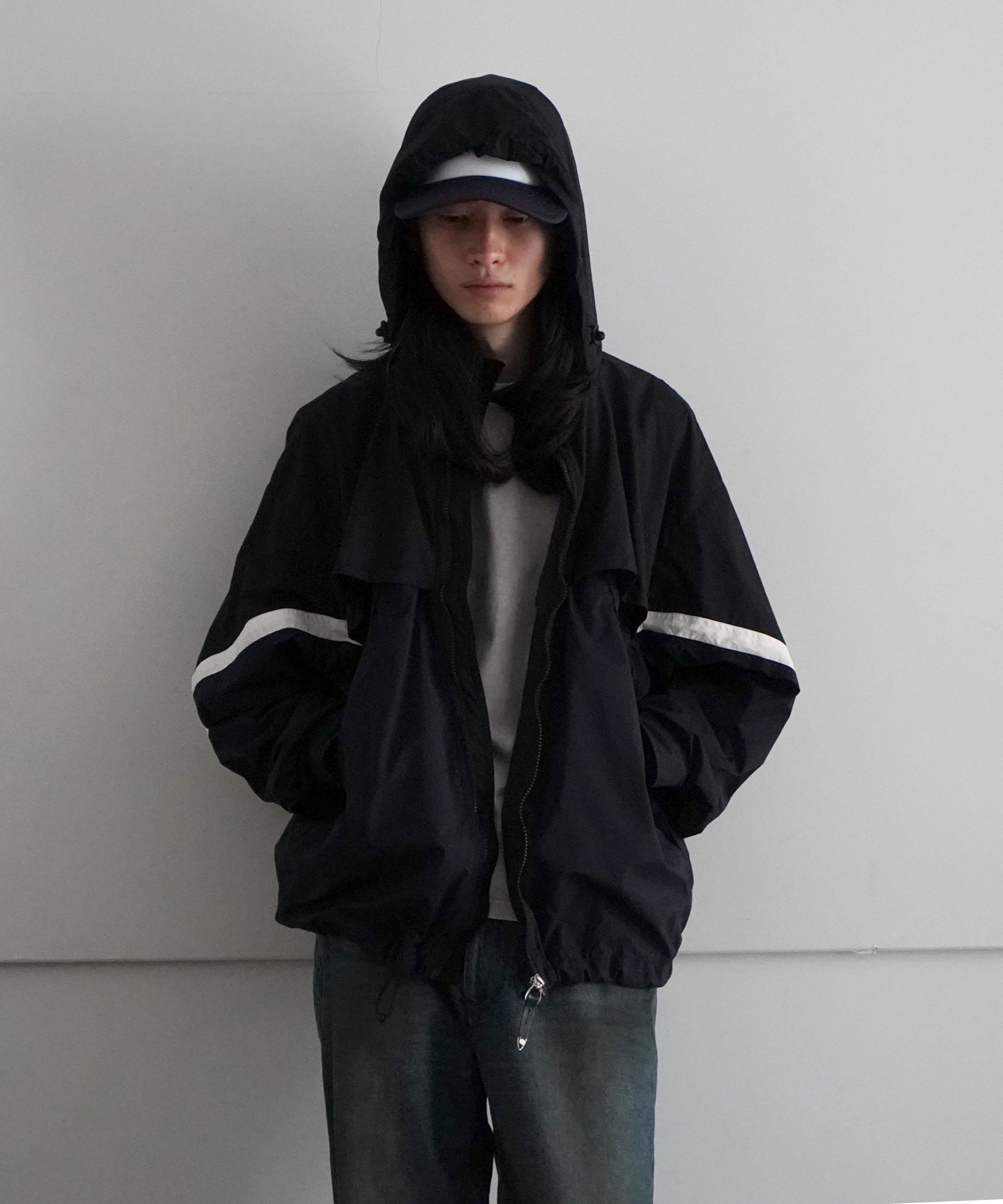 TOGA VIRILIS Ripstop blouson "BLACK"