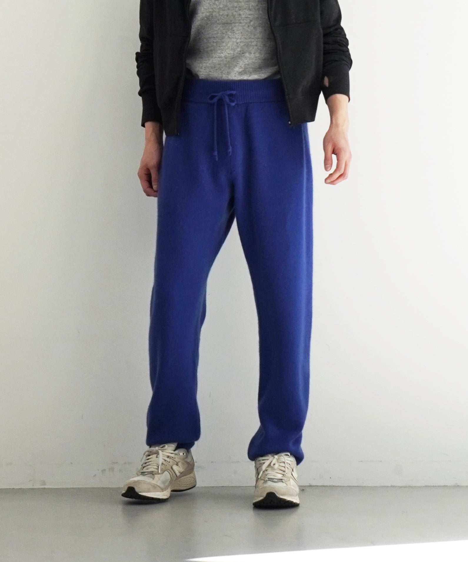 AURALEE Baby cashmere knit pants "ROYAL BLUE"
