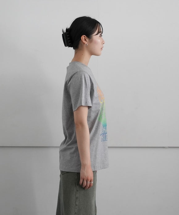 GANNI Basic Jersey Holiday Relaxed T-Shirt "PALOMA MELANGE"