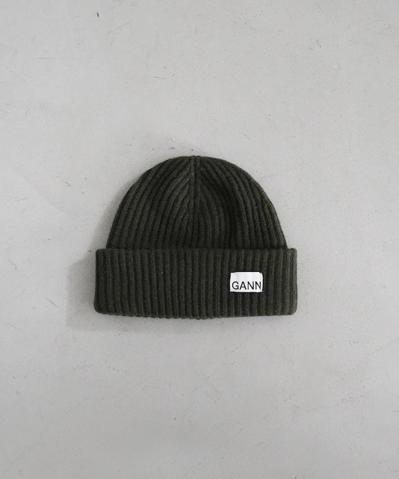 GANNI Structured Rib Beanie "SKY CAPTAIN"