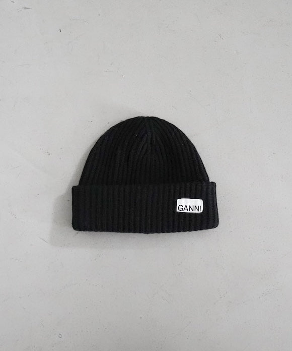 GANNI Structured Rib Beanie "SKY CAPTAIN"