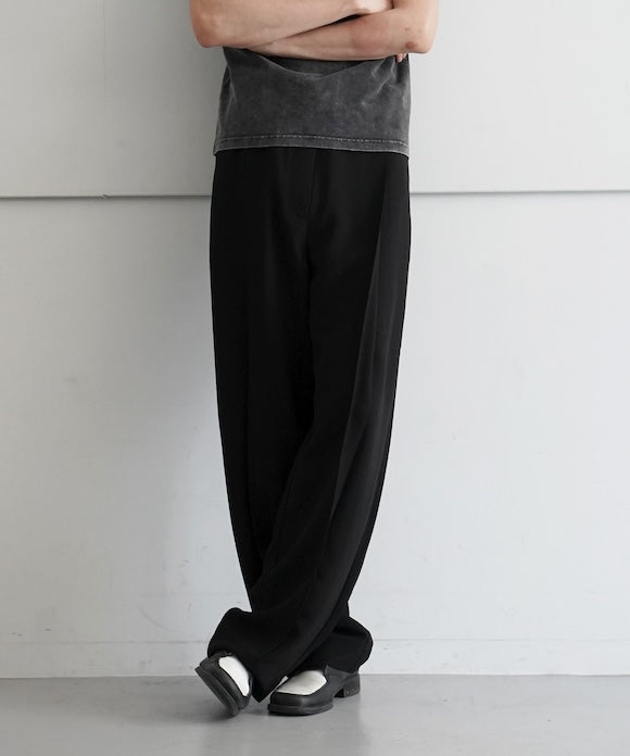 GANNI Light Twill Suiting Relaxed Pleated Pants