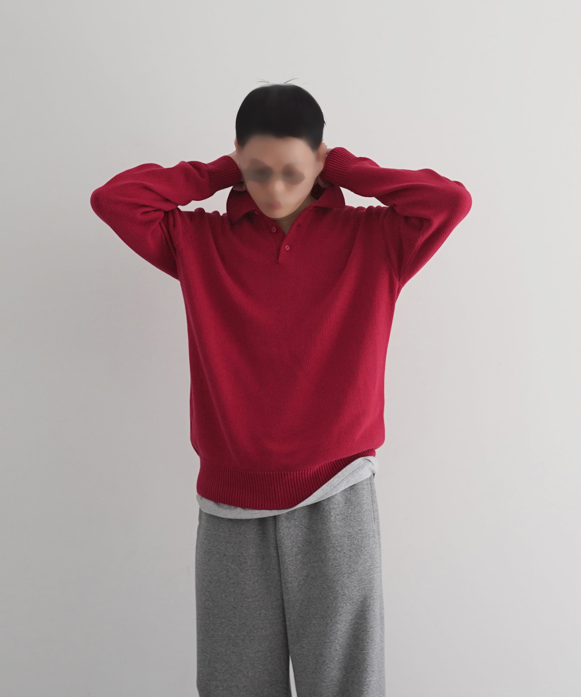 KAIKO【カイコー】Knit polo shirt 