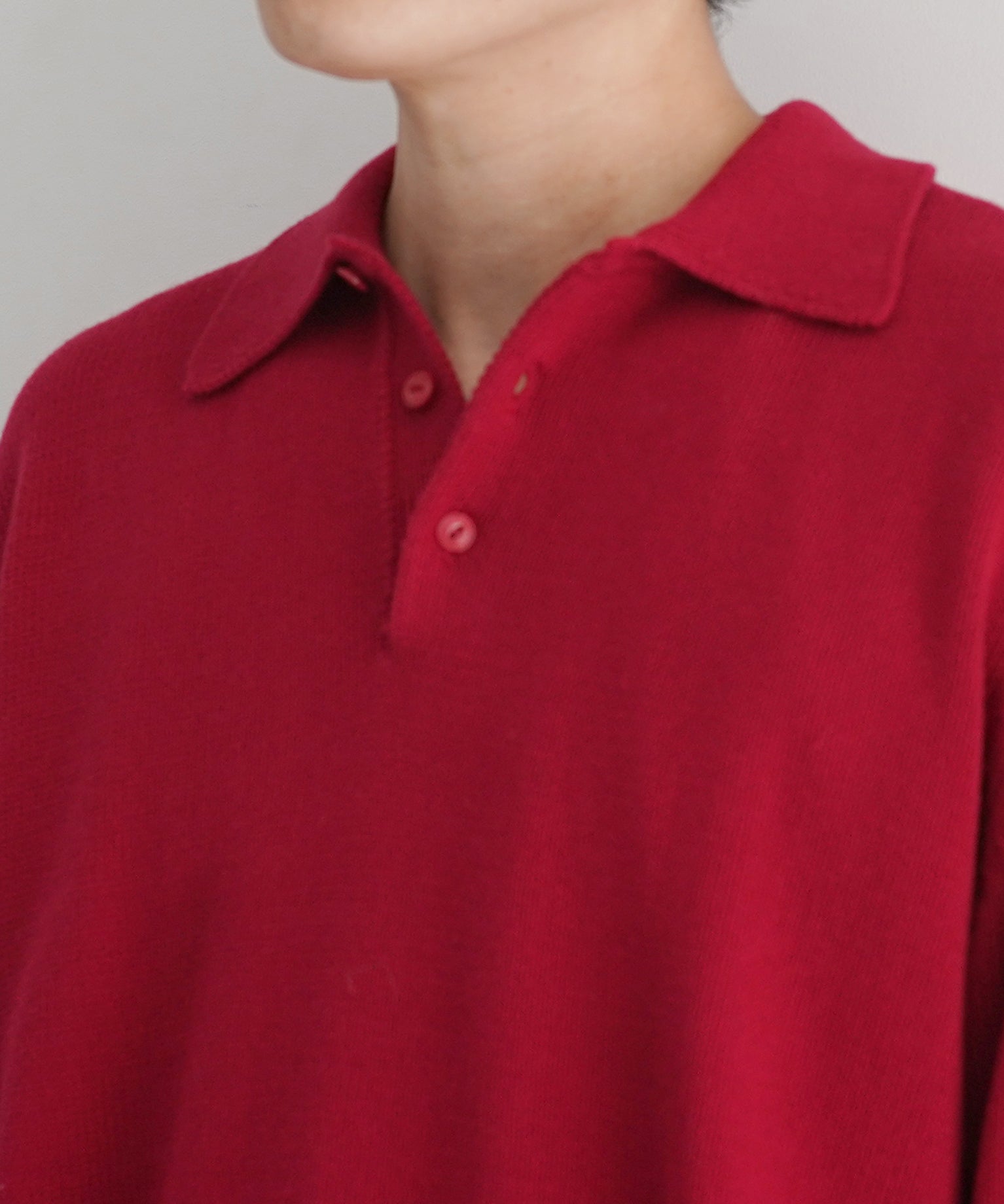 KAIKO【カイコー】Knit polo shirt 