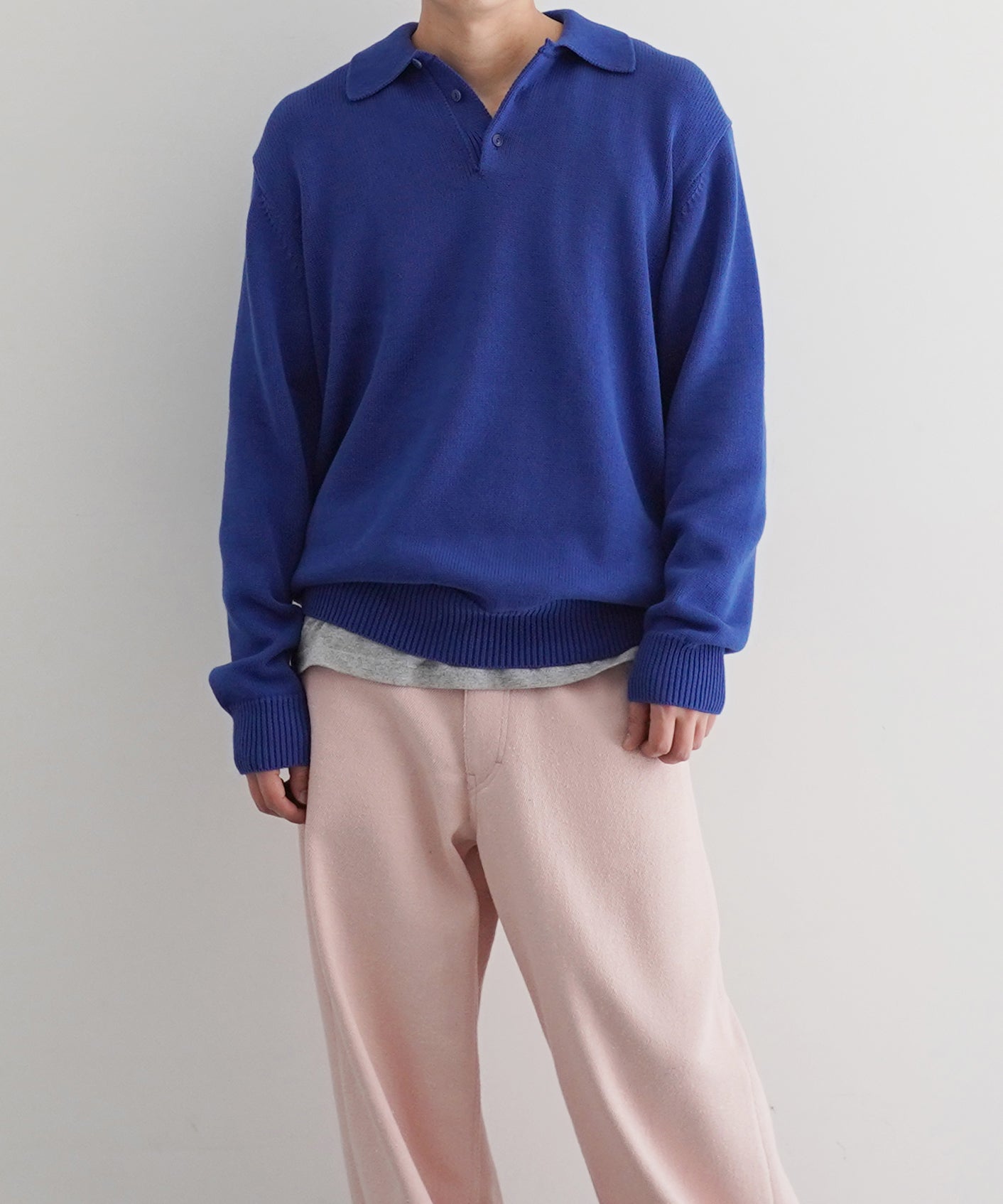 KAIKO【カイコー】Knit polo shirt 