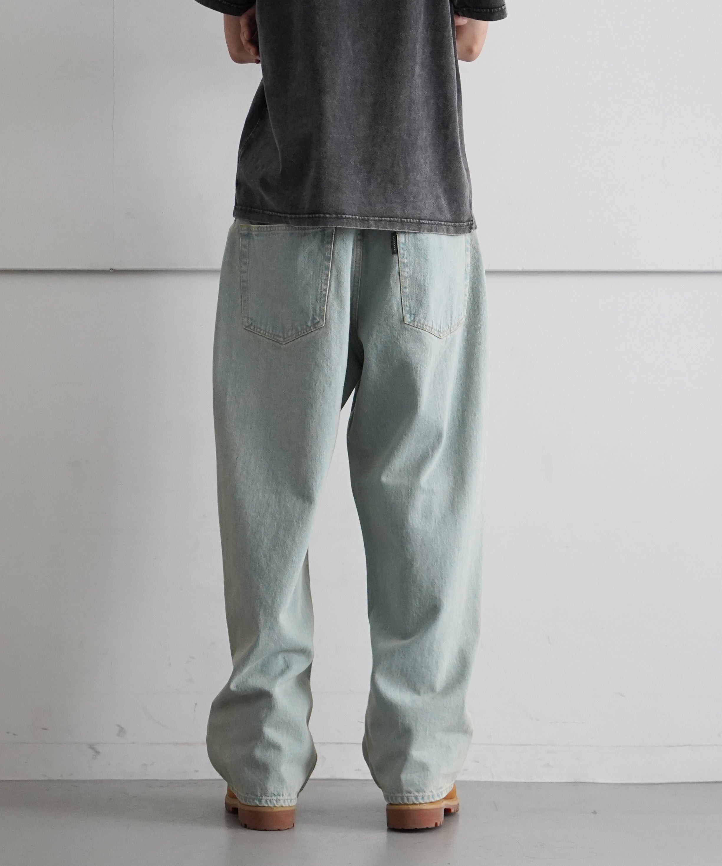 F-LAGSTUF-F COLOR DENIM 1 TUCK PANTS "BEIGE"