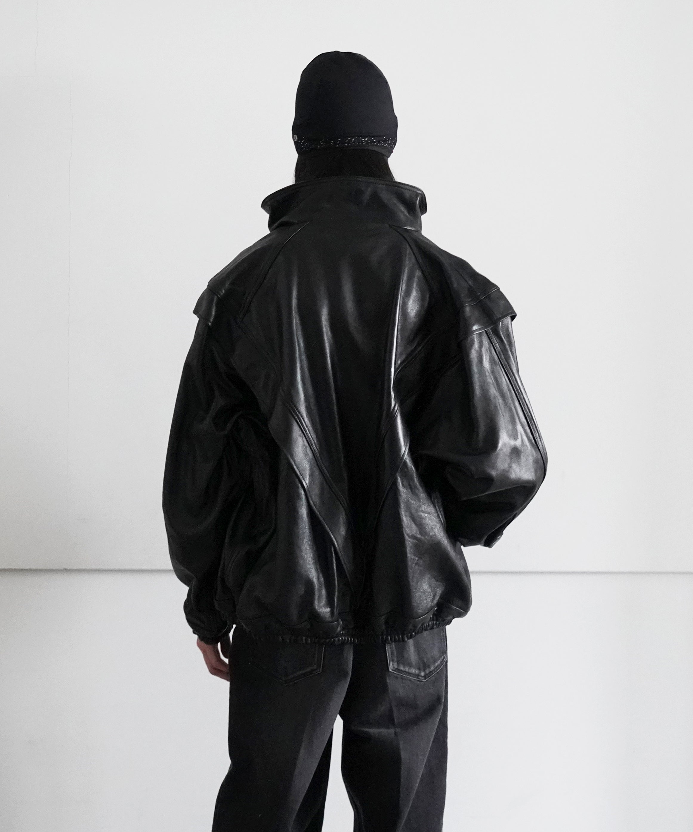 doublet LEATHER TRACK JACKET 