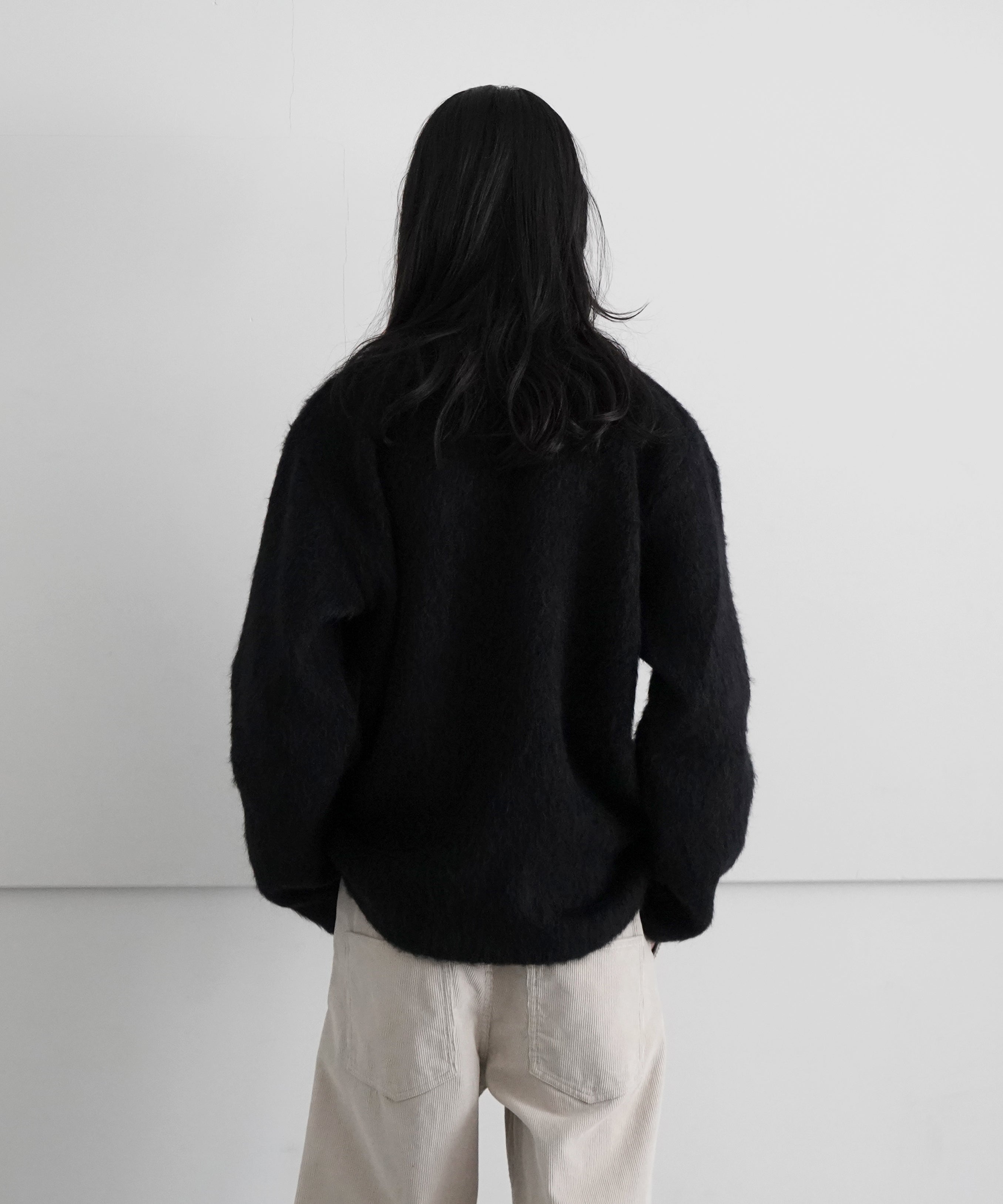 OUR LEGACY CARDIGAN "BLACK MOHAIR"