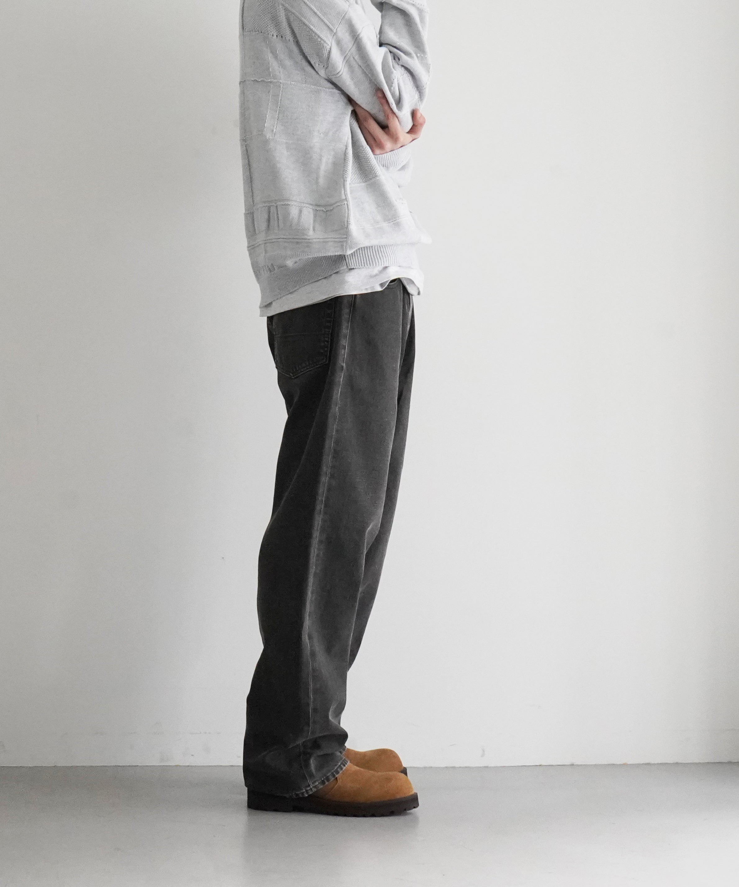 OUR LEGACY Third cut "BLACK COATED WASH"