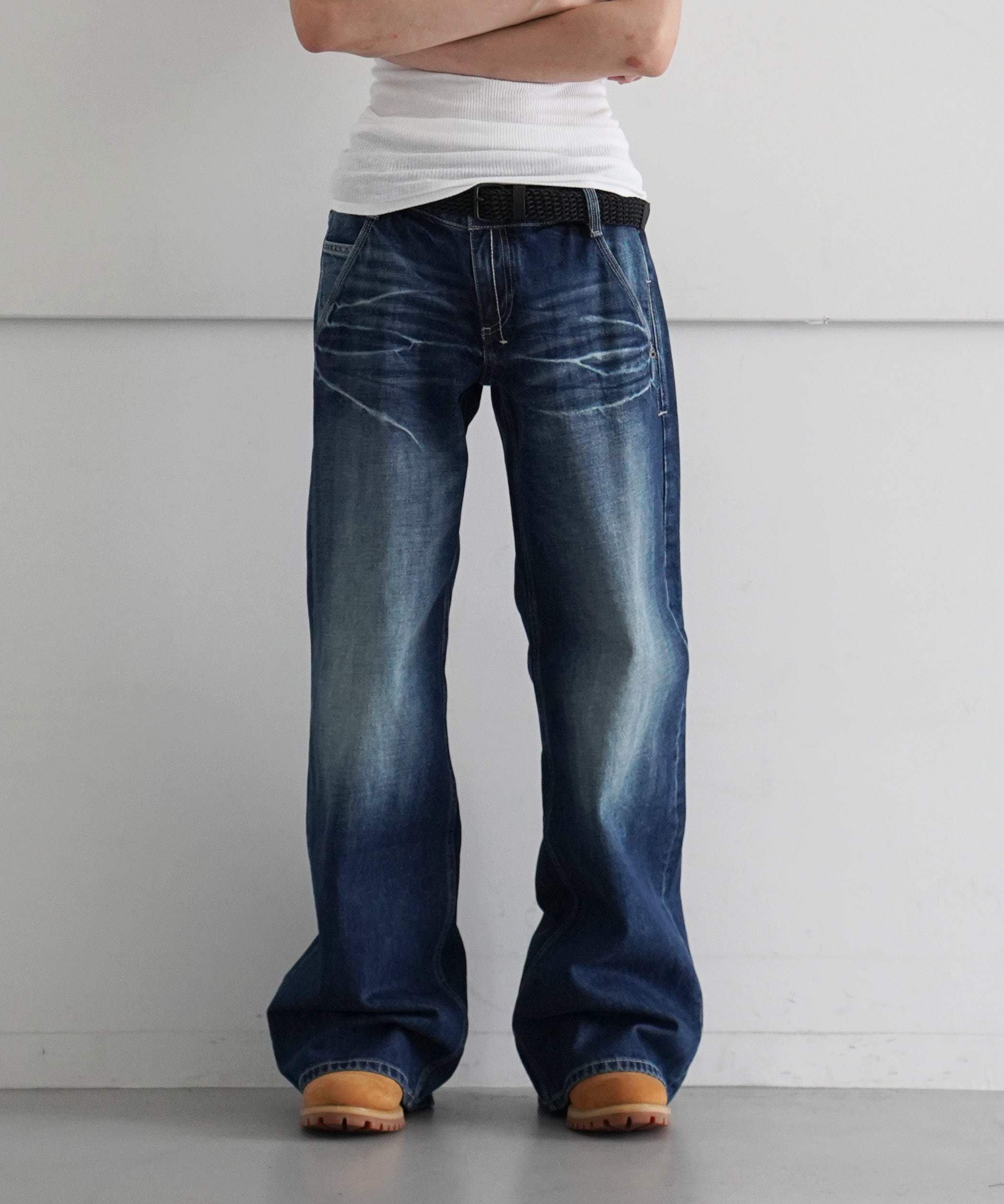 FAX COPY EXPRESS【ファックスコピーエクスプレス】the wide denim in light wash 