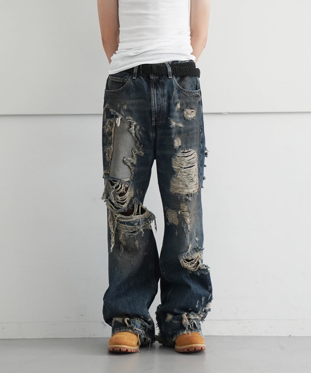 lildenimjean【リルデニムジーン】ldj ragged jean 