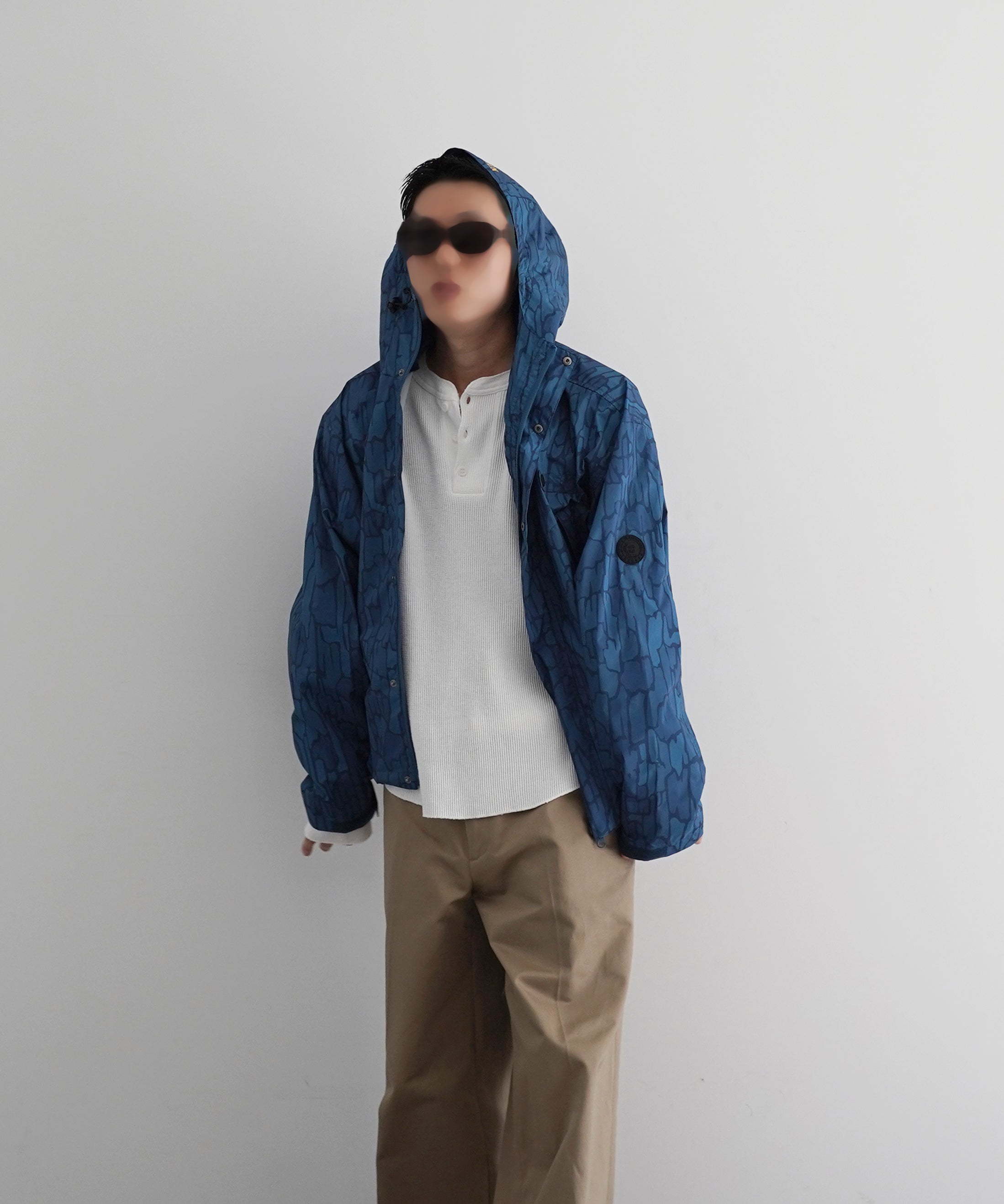 Evisen Skateboardsゑ Tree camo mountain jacket "BLUE"