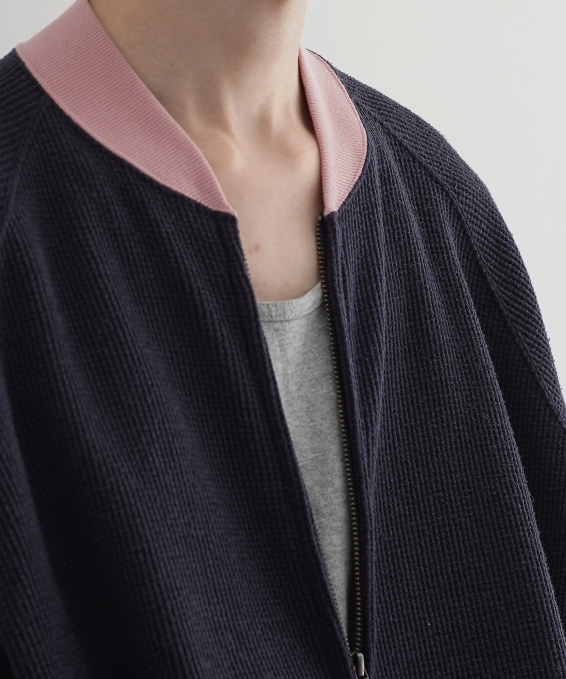 gourmet jeans Waffle bomber "GRAPE"