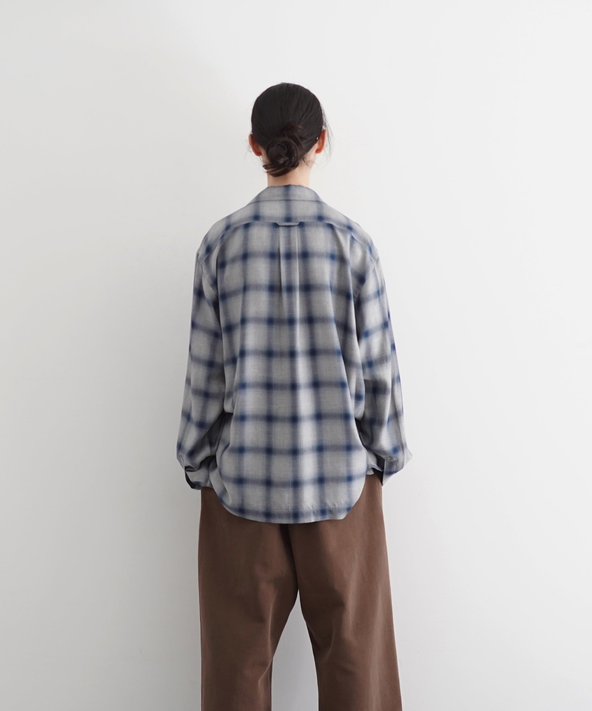 COTTON PAN Soho l/s オンブレシャツ "BLUE"