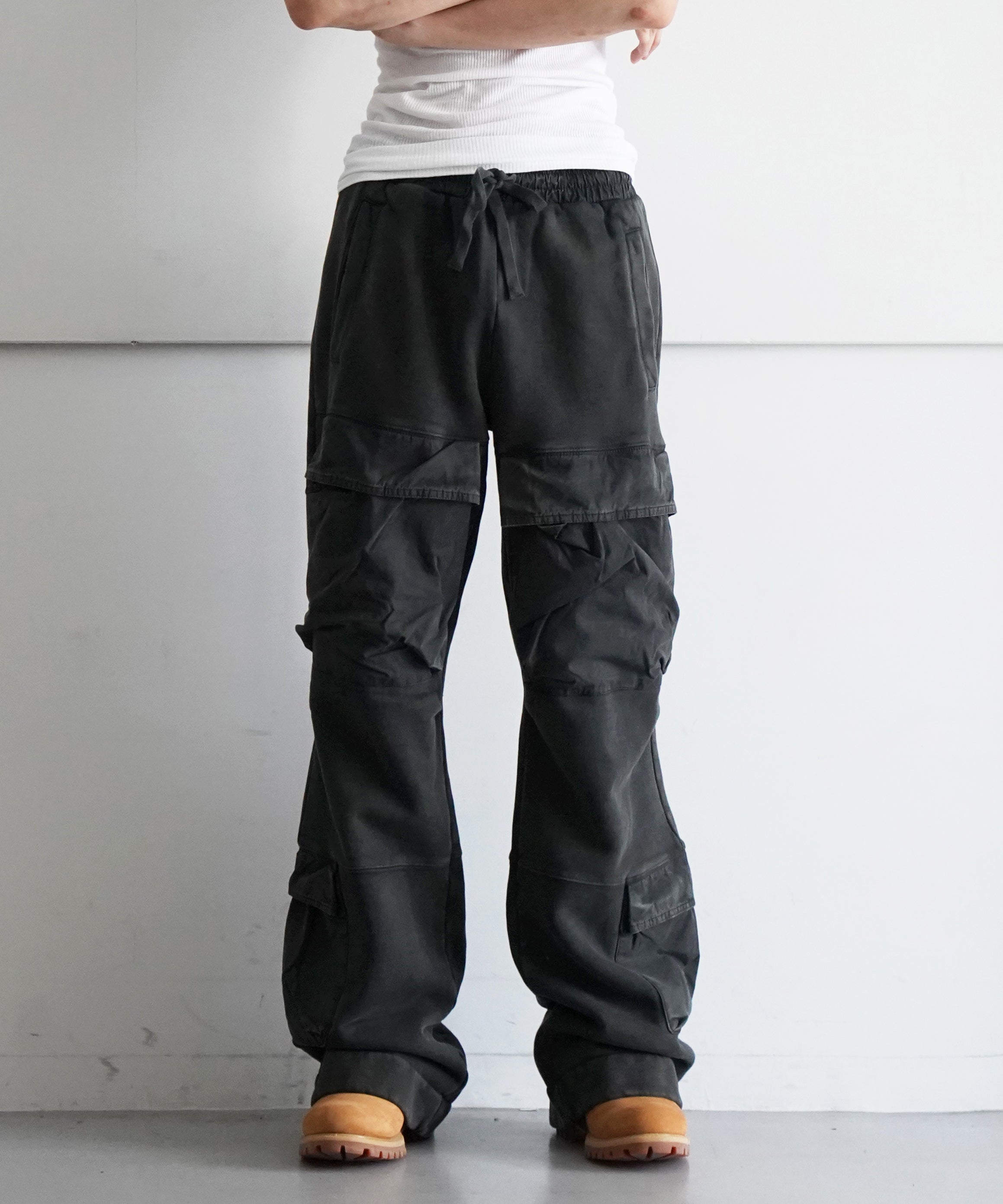 ENTIRE STUDIOS UTILITY SWEATS "WASHED BLACK"